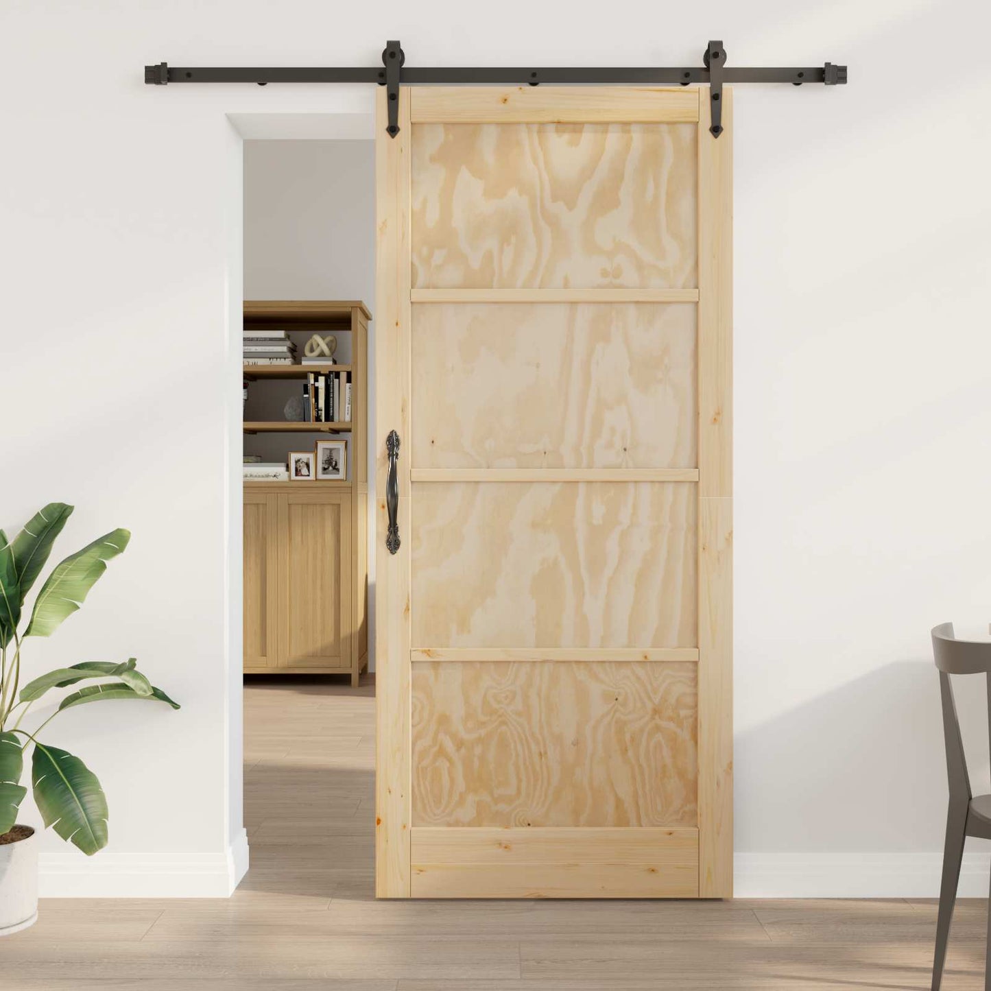 vidaXL Συρόμενη Πόρτα ORKDAL 93 x 211 cm Επεξεργασμένο Ξύλο