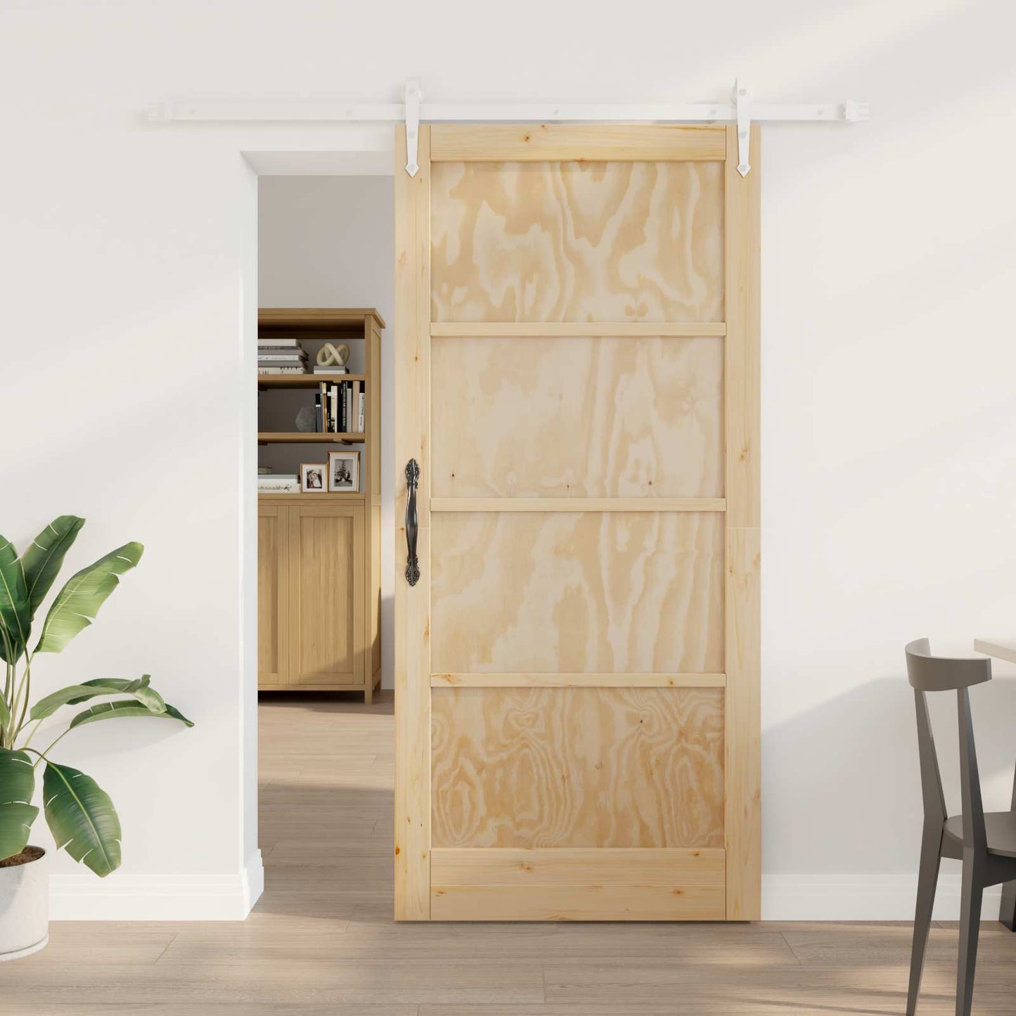 vidaXL Συρόμενη Πόρτα ORKDAL 93 x 202 cm Επεξεργασμένο Ξύλο