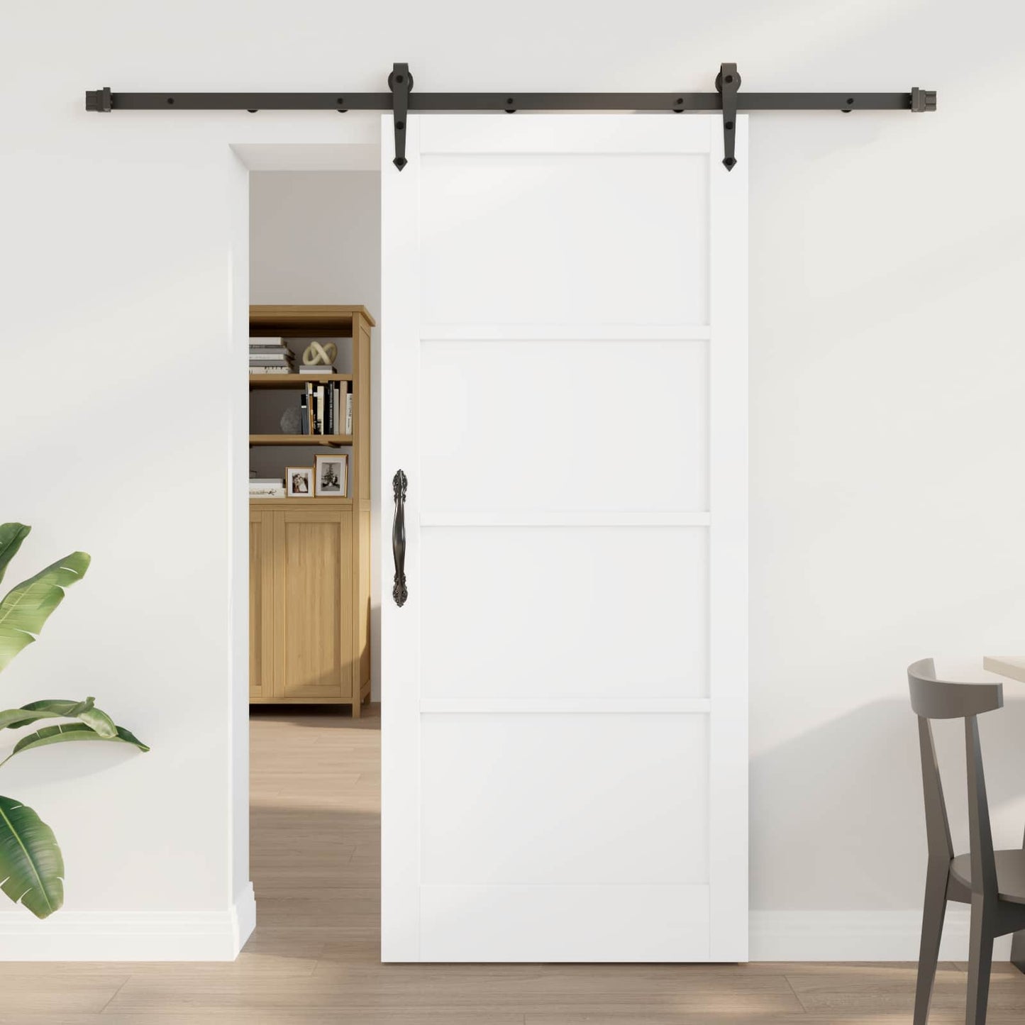 vidaXL Συρόμενη Πόρτα ORKDAL 78 x 202 cm Επεξεργασμένο Ξύλο