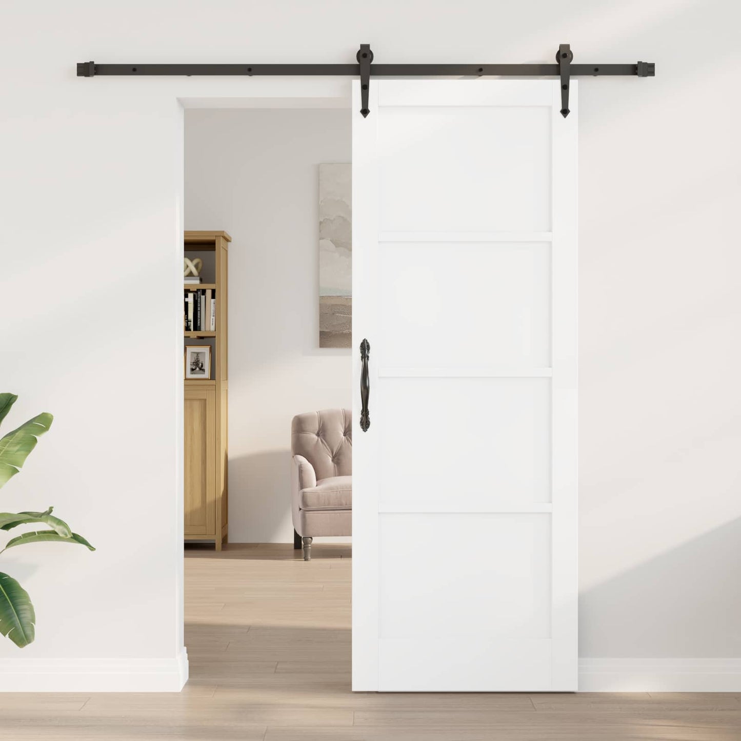 vidaXL Συρόμενη Πόρτα ORKDAL 78 x 211 cm Επεξεργασμένο Ξύλο