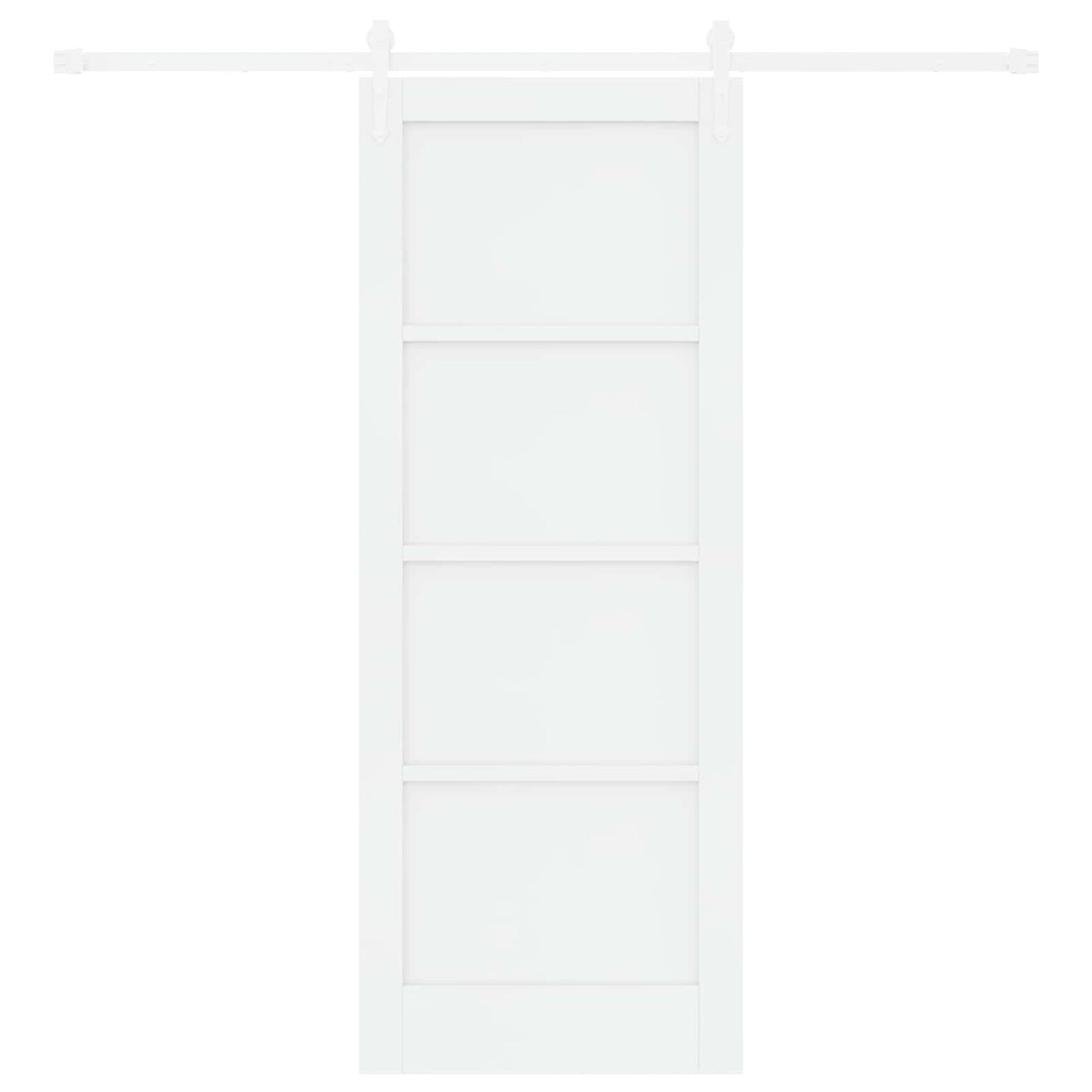 vidaXL Συρόμενη Πόρτα ORKDAL 78 x 202 cm Επεξεργασμένο Ξύλο Λευκό
