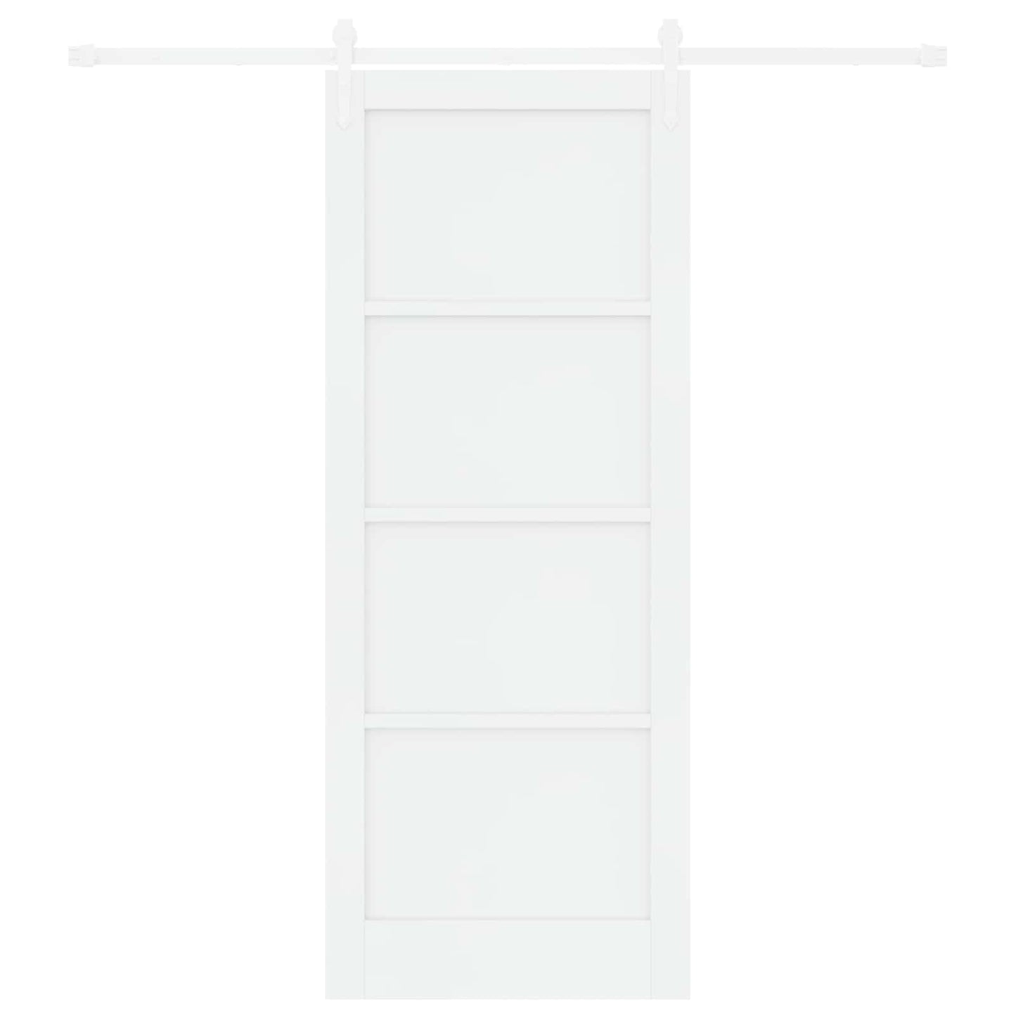 vidaXL Συρόμενη Πόρτα ORKDAL 83 x 211 cm Επεξεργασμένο Ξύλο Λευκό