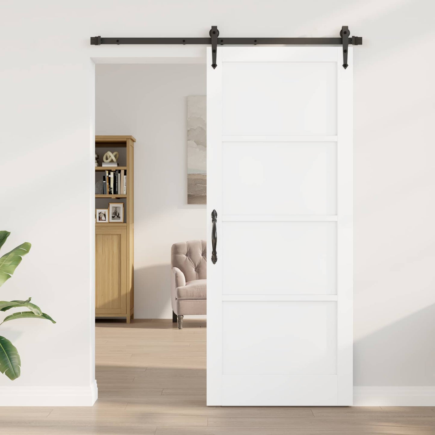 vidaXL Συρόμενη Πόρτα ORKDAL 86 x 211 cm Επεξεργασμένο Ξύλο