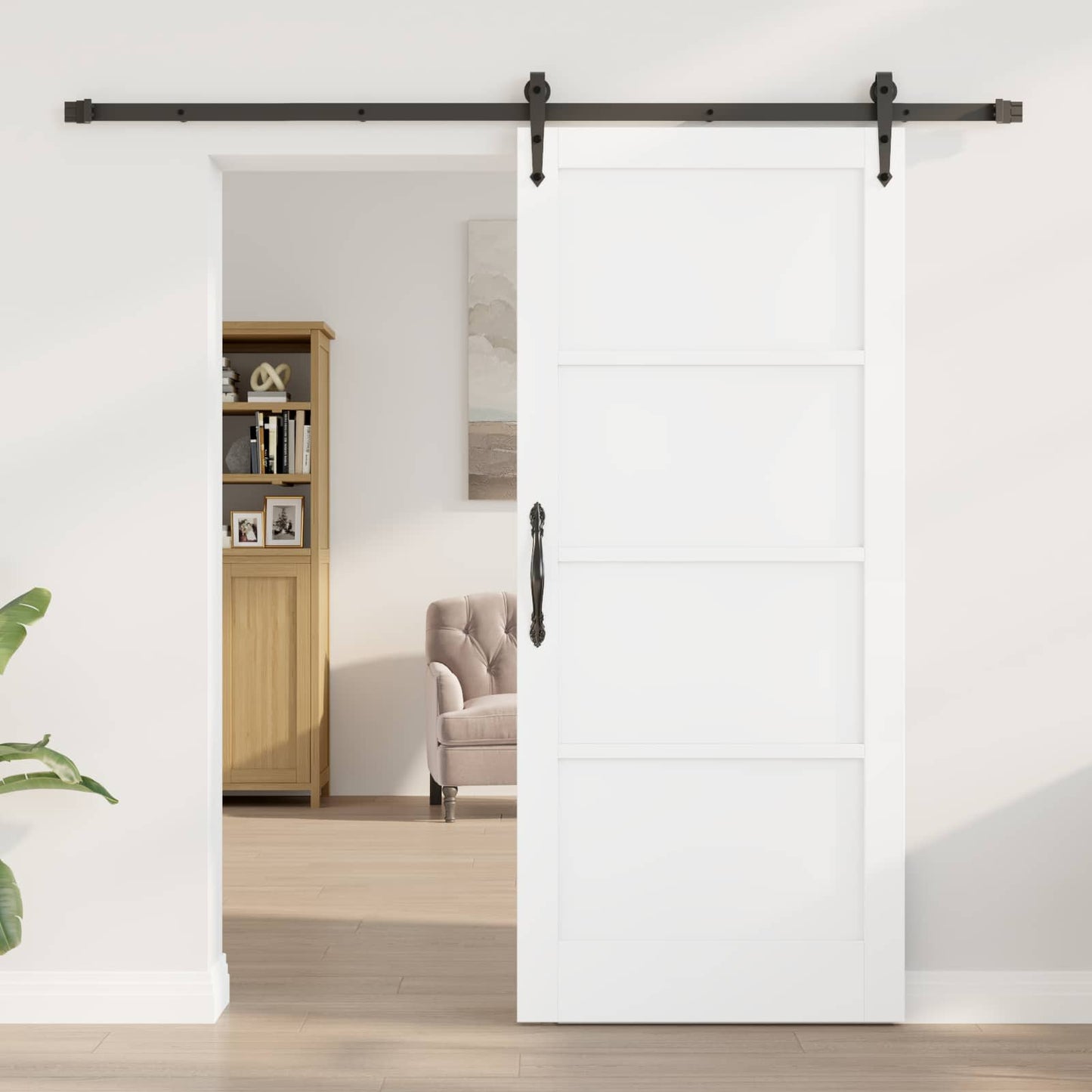 vidaXL Συρόμενη Πόρτα ORKDAL 86 x 198,5 cm Επεξεργασμένο Ξύλο