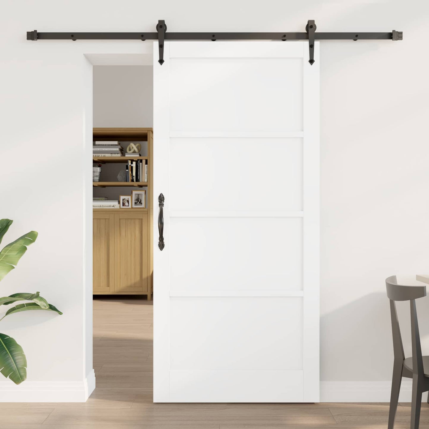 vidaXL Συρόμενη Πόρτα ORKDAL 93 x 202 cm Επεξεργασμένο Ξύλο