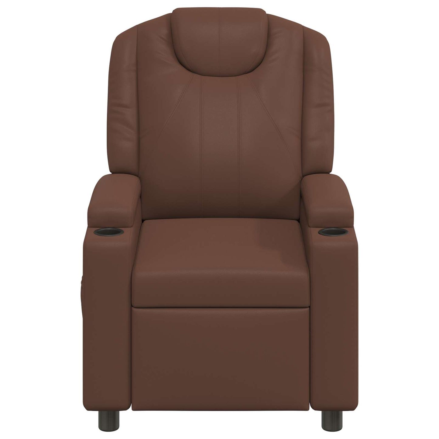 vidaXL Ανακλινόμενη πολυθρόνα Καφέ 75 x 95 x 106 εκ. Ύφασμα