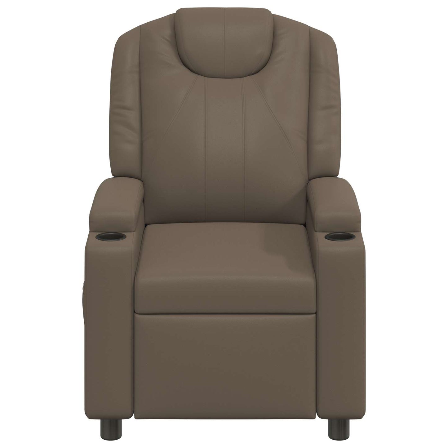 vidaXL Ανακλινόμενη πολυθρόνα Γκρι 75 x 95 x 106 εκ. Ύφασμα