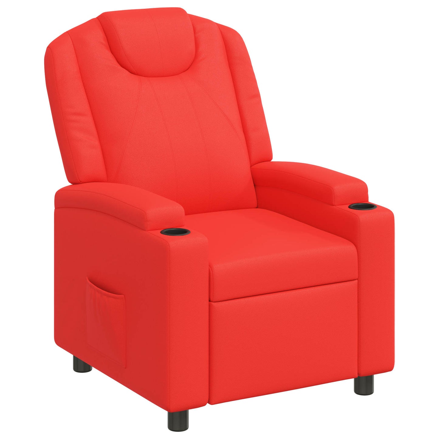 vidaXL Ανακλινόμενη πολυθρόνα Κόκκινο 75 x 95 x 106 εκ. Ύφασμα