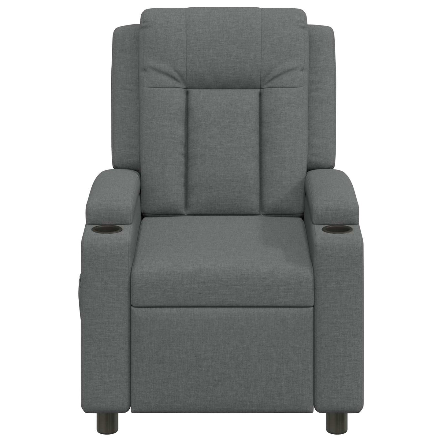 vidaXL Ανακλινόμενη πολυθρόνα Σκούρο Γκρι 75 x 95 x 100 cm Ύφασμα