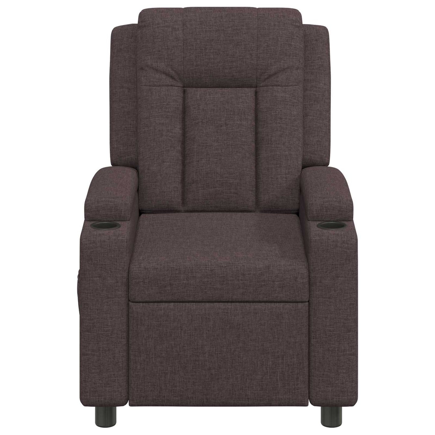 vidaXL Ανακλινόμενη πολυθρόνα Σκούρο Καφέ 75 x 95 x 100 cm Ύφασμα