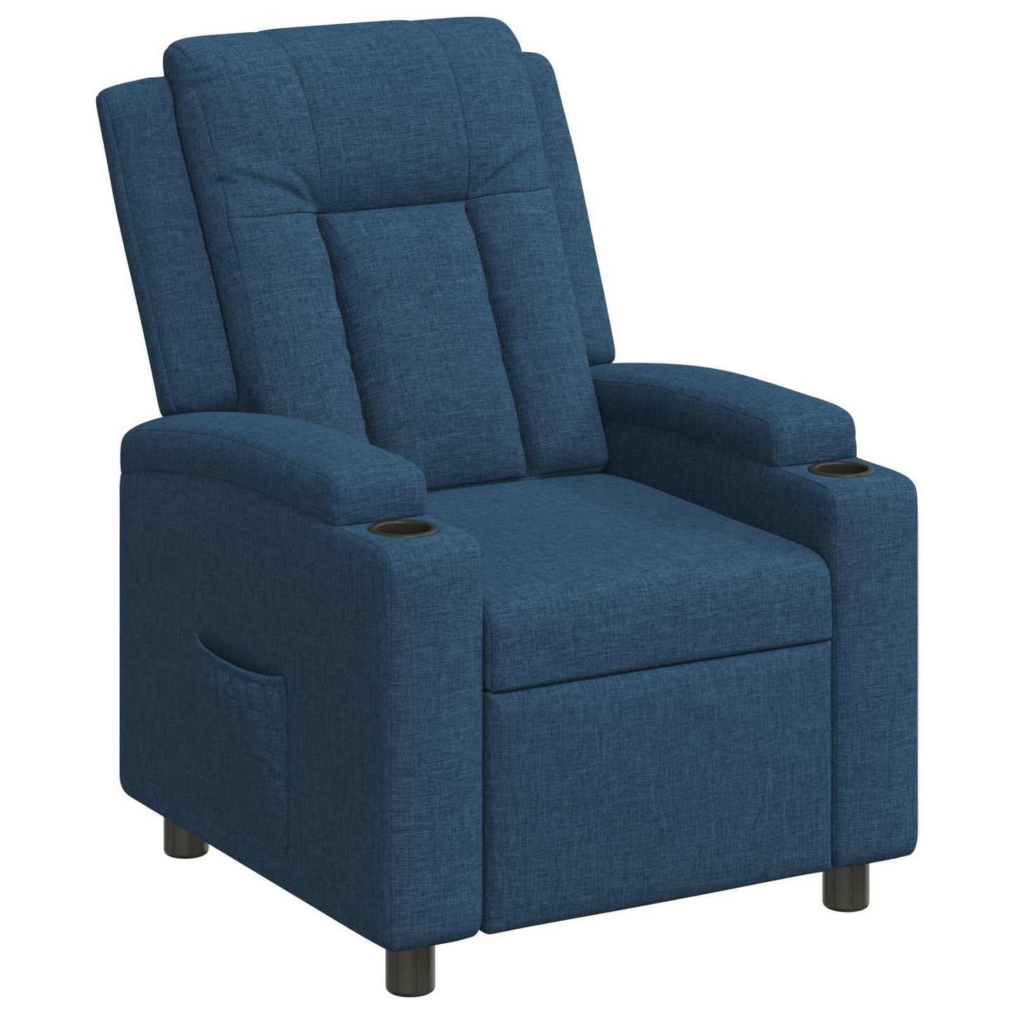 vidaXL Ανακλινόμενη πολυθρόνα Μπλε 75 x 95 x 100 cm Ύφασμα