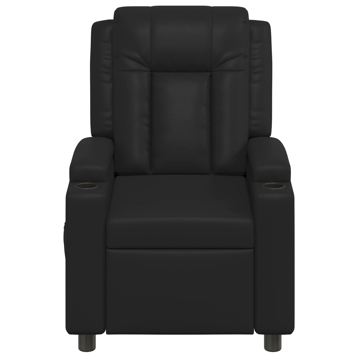 vidaXL Ανακλινόμενη πολυθρόνα Μαύρο 75 x 95 x 100 cm Ύφασμα