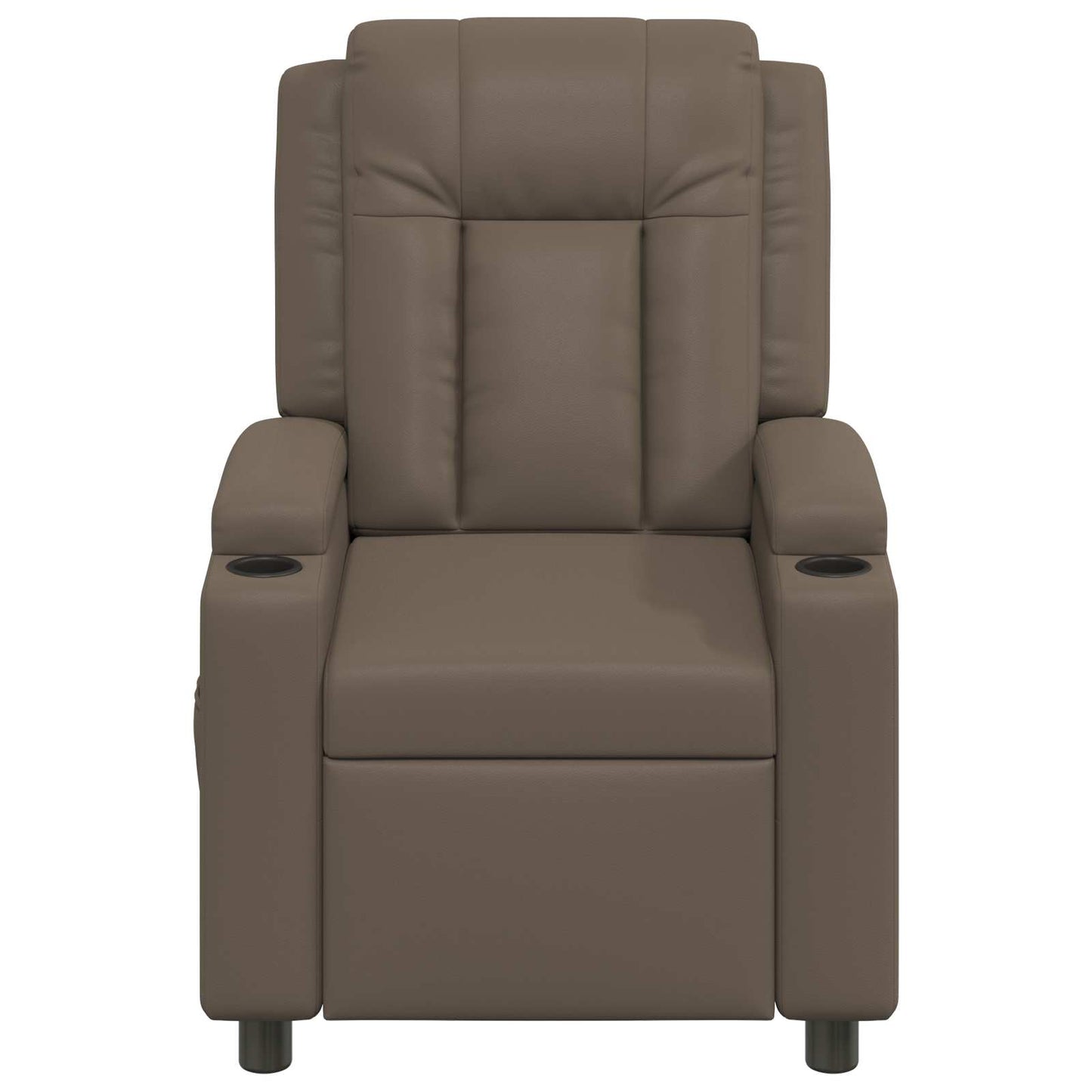 vidaXL Ανακλινόμενη πολυθρόνα Γκρι 75 x 95 x 100 cm Ύφασμα