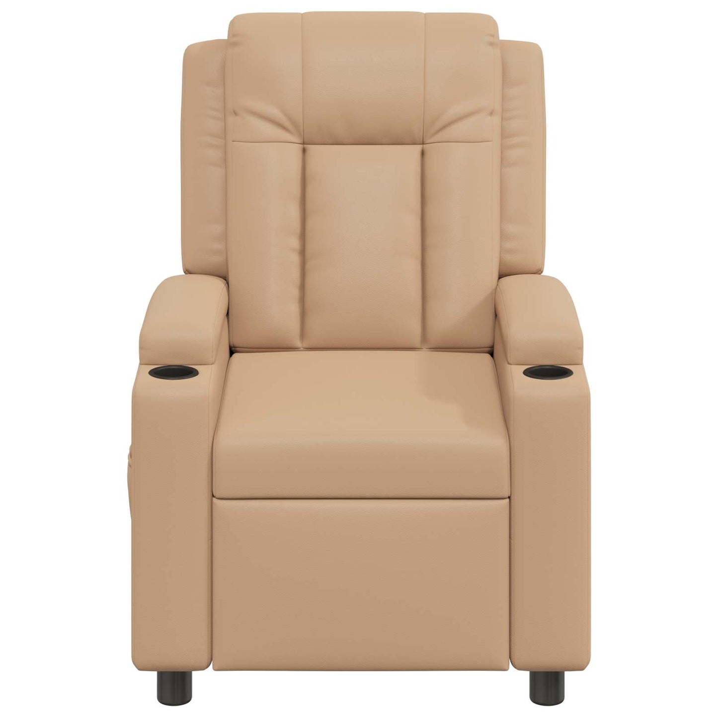 vidaXL Ανακλινόμενη πολυθρόνα Καπουτσίνο 75 x 95 x 100 cm Ύφασμα