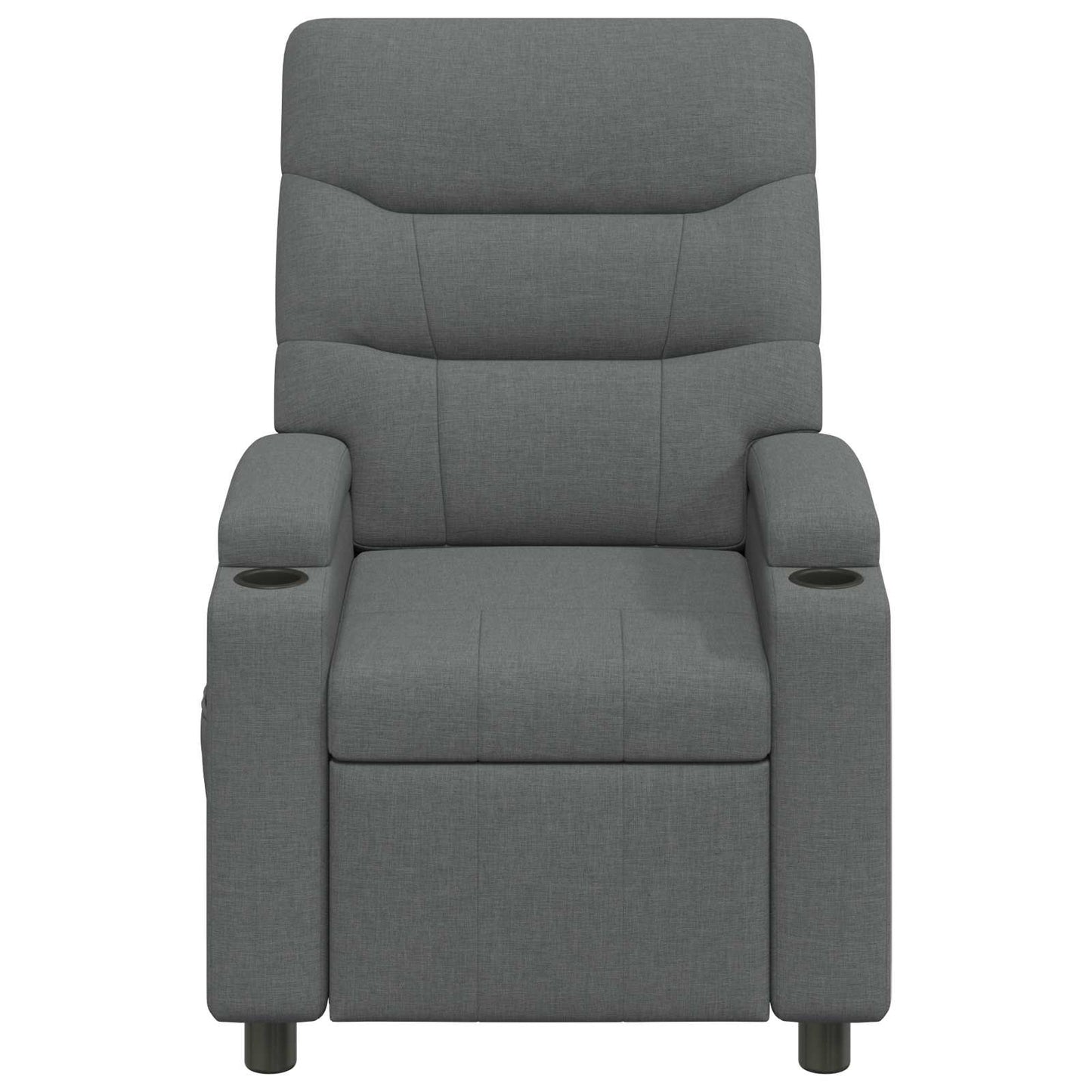 vidaXL Ανακλινόμενη πολυθρόνα Σκούρο Γκρι 75 x 95 x 103 cm Ύφασμα