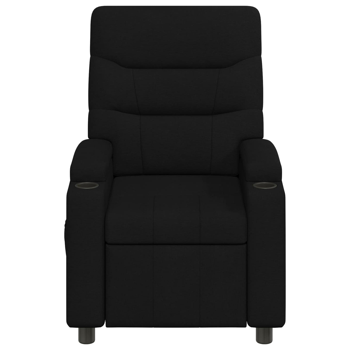 vidaXL Ανακλινόμενη πολυθρόνα Μαύρο 75 x 95 x 103 cm Ύφασμα