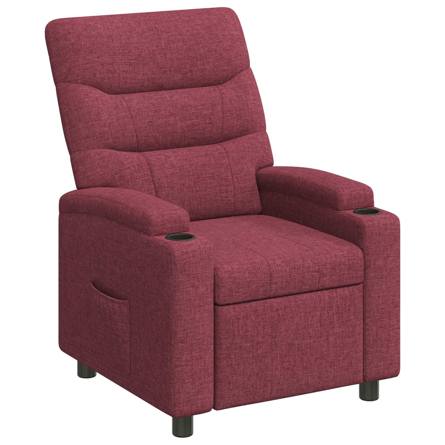 vidaXL Ανακλινόμενη πολυθρόνα Κόκκινο 75 x 95 x 103 cm Ύφασμα