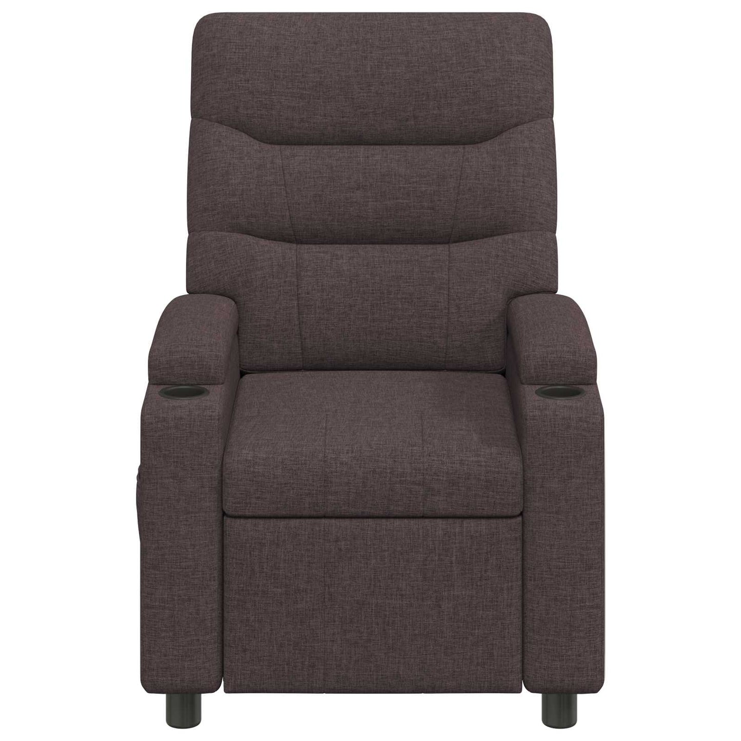vidaXL Ανακλινόμενη πολυθρόνα Σκούρο Καφέ 75 x 95 x 103 cm Ύφασμα
