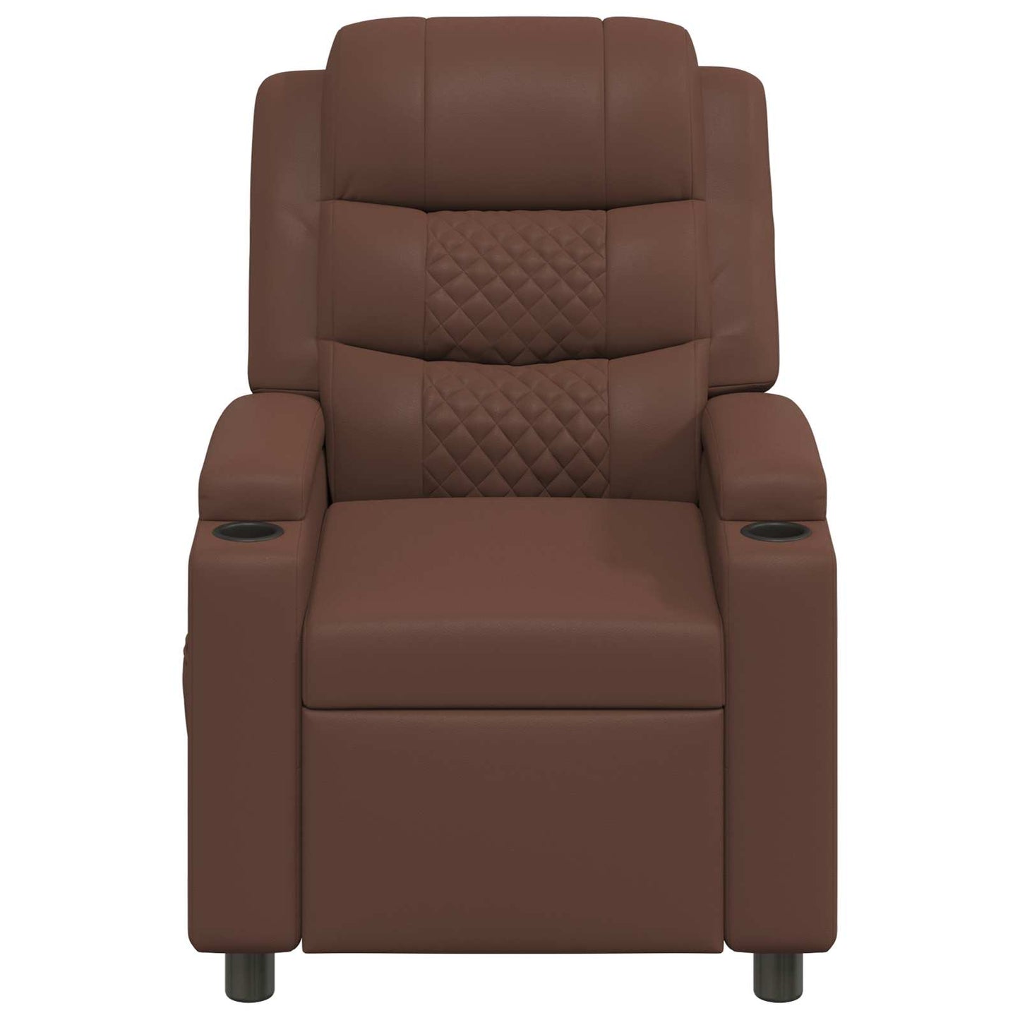 vidaXL Ανακλινόμενη πολυθρόνα Καφέ 75 x 93 x 98 cm Ύφασμα