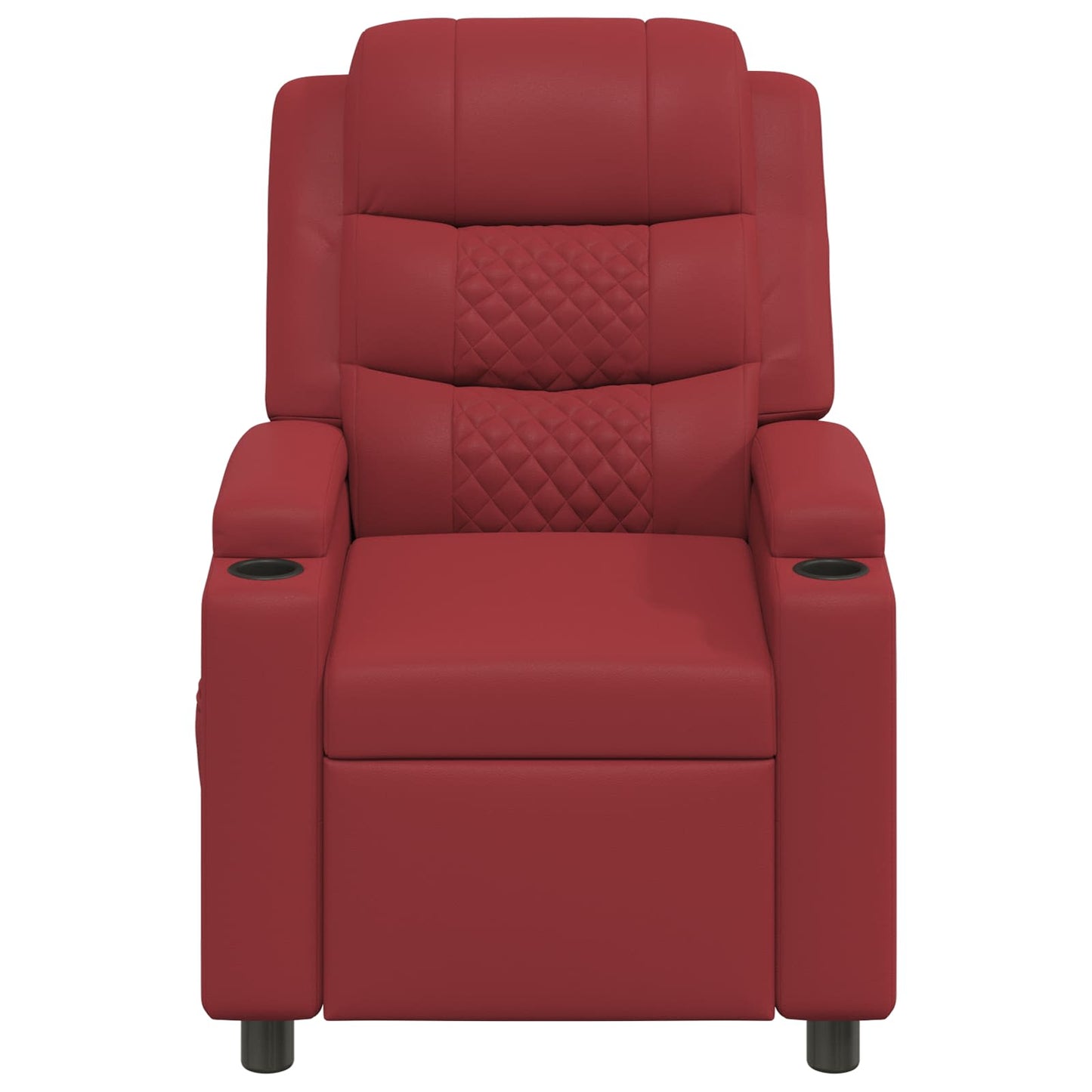 vidaXL Ανακλινόμενη πολυθρόνα Κόκκινο 75 x 93 x 98 cm Ύφασμα
