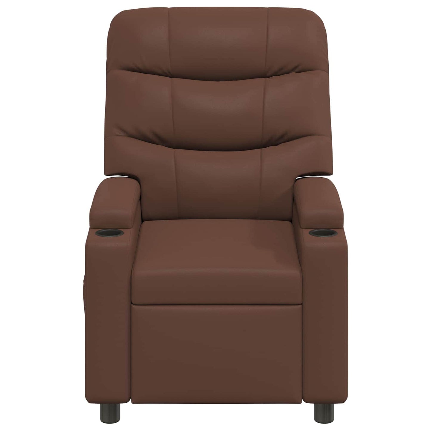 vidaXL Ανακλινόμενη πολυθρόνα Καφέ 75 x 93 x 102 cm Ύφασμα