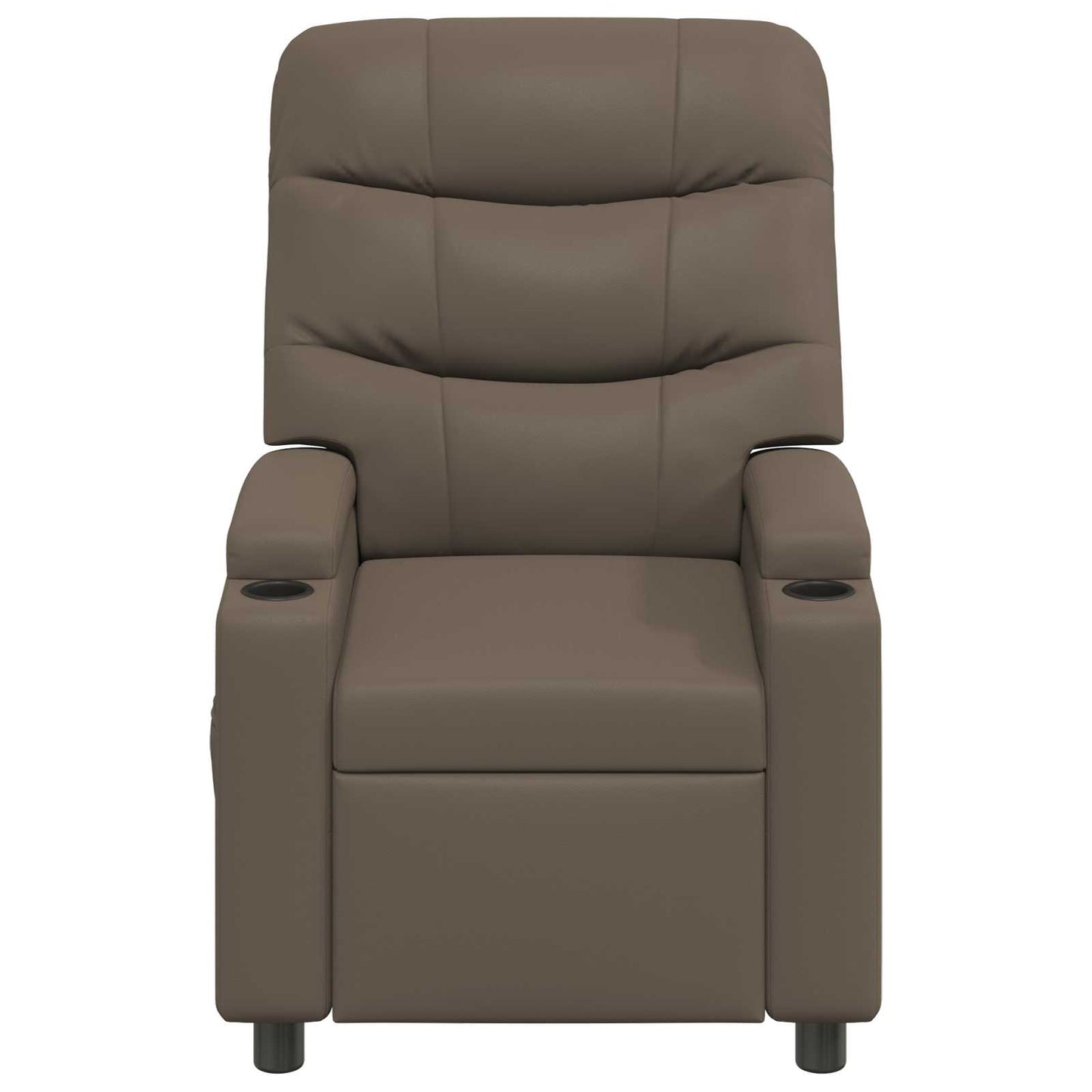 vidaXL Ανακλινόμενη πολυθρόνα Γκρι 75 x 93 x 102 cm Ύφασμα