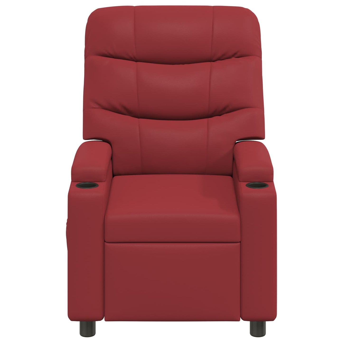 vidaXL Ανακλινόμενη πολυθρόνα Κόκκινο 75 x 93 x 102 cm Ύφασμα