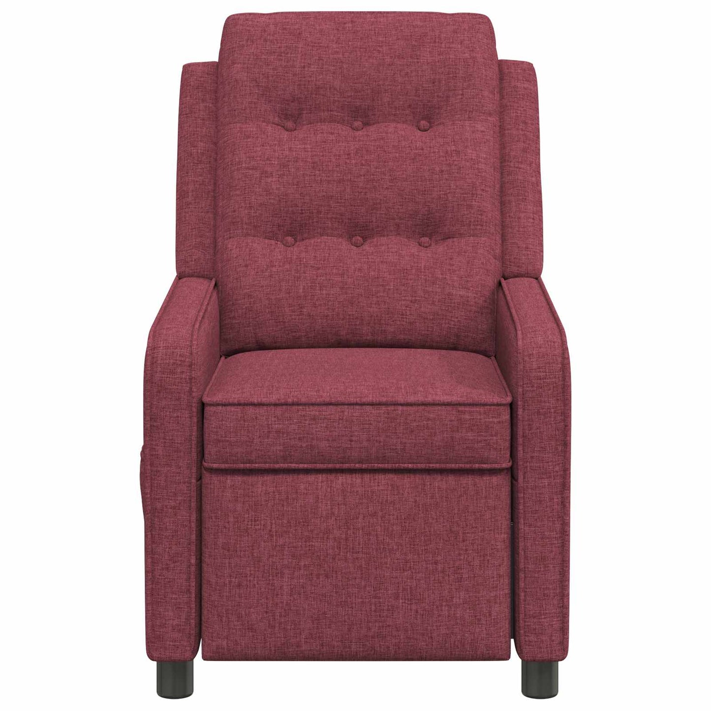 vidaXL Ανακλινόμενη πολυθρόνα Κόκκινο 65 x 93 x 102 cm Ύφασμα