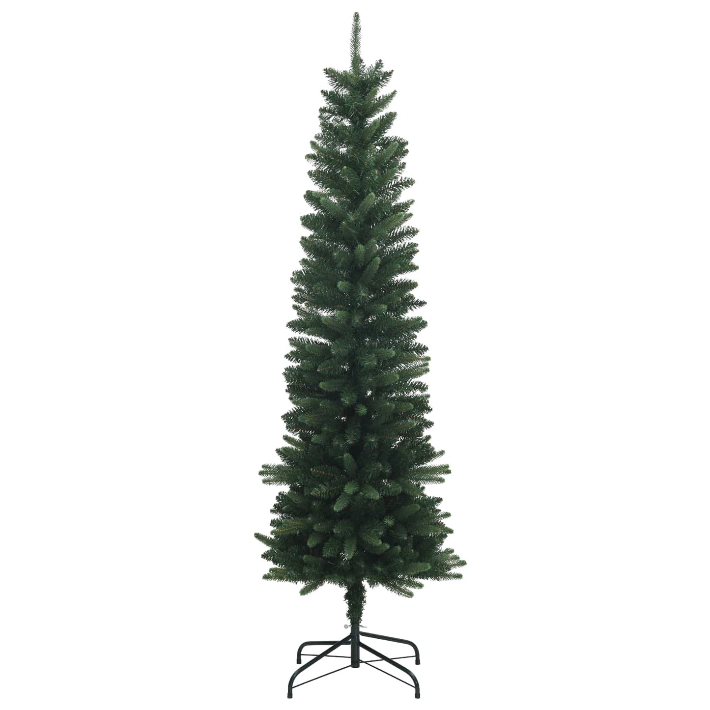 vidaXL Artificial Slim Christmas Tree 150 εκ. ΠΕ και PVC Πράσινο