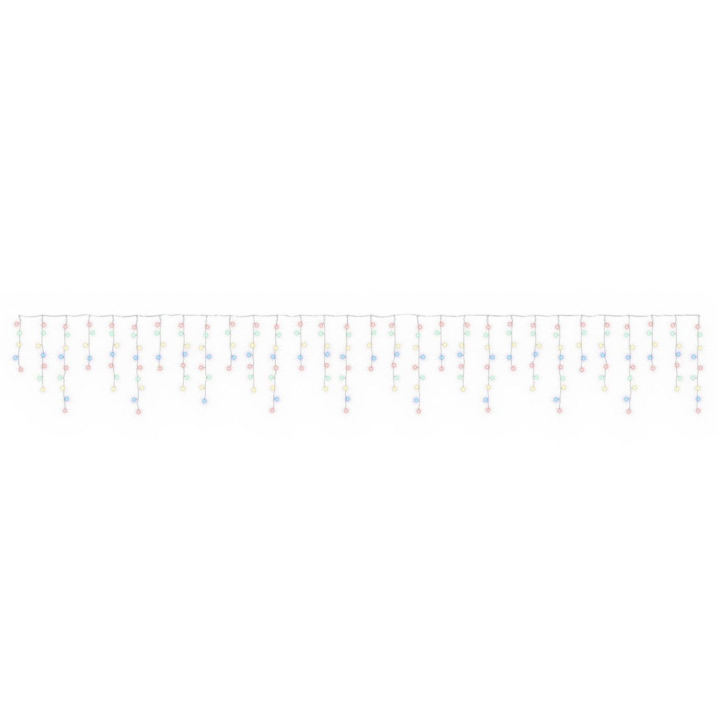 vidaXL Φωτάκια κουρτίνα 210 LED Πολύχρωμο 500 x 72 cm