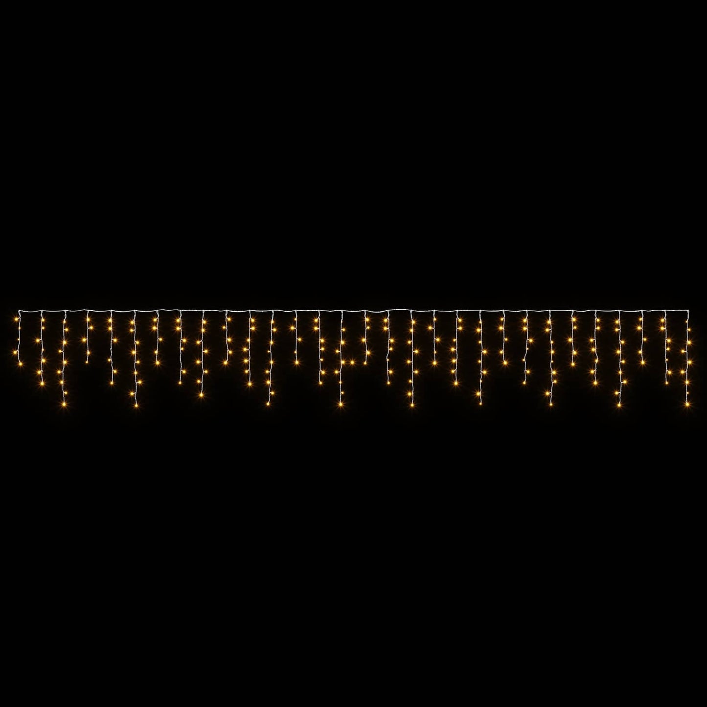 vidaXL Φωτάκια κουρτίνα 798 LED Θερμό λευκό 2000 x 72 cm