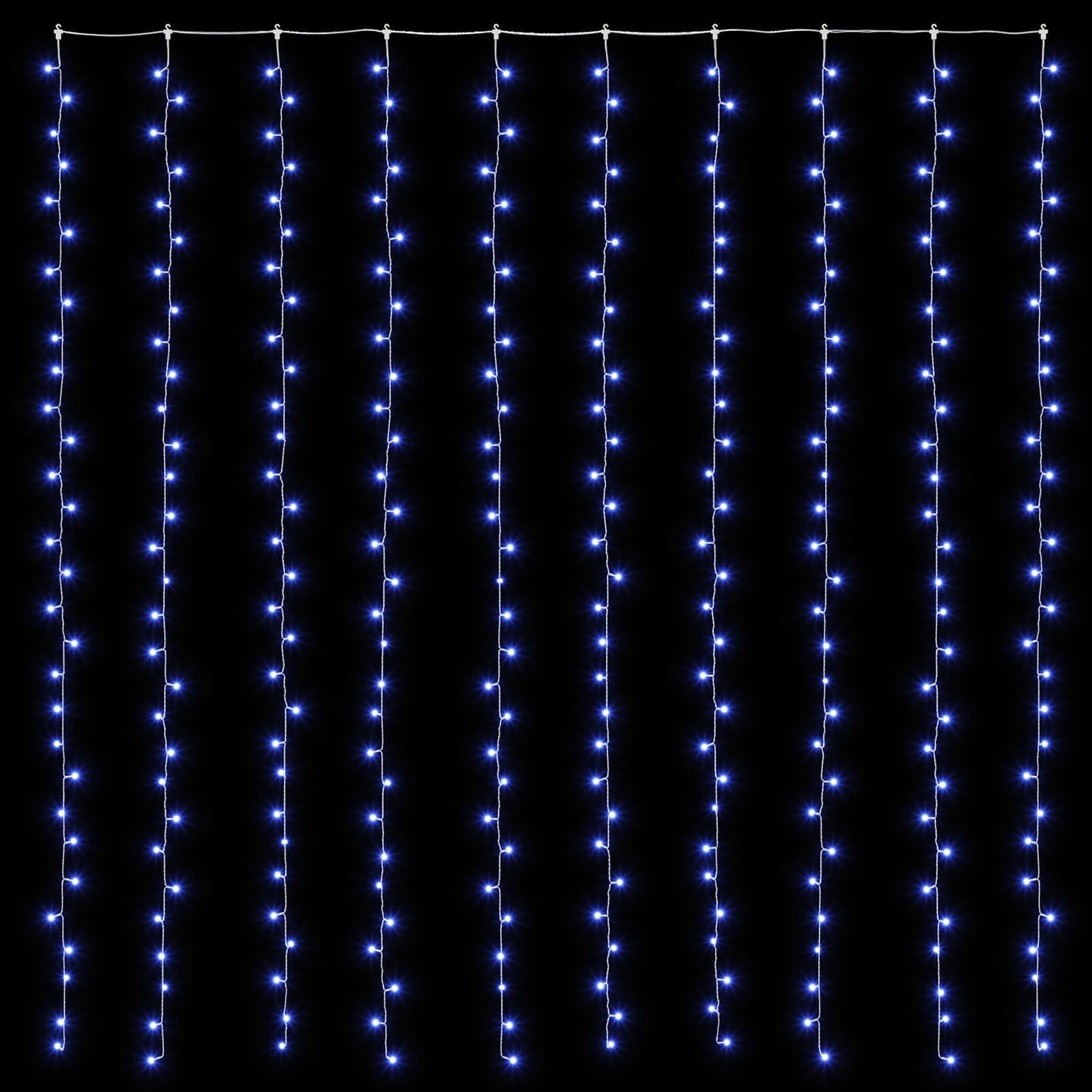 vidaXL Φωτοκουρτίνα 300 LED Μπλε 300 x 300 cm