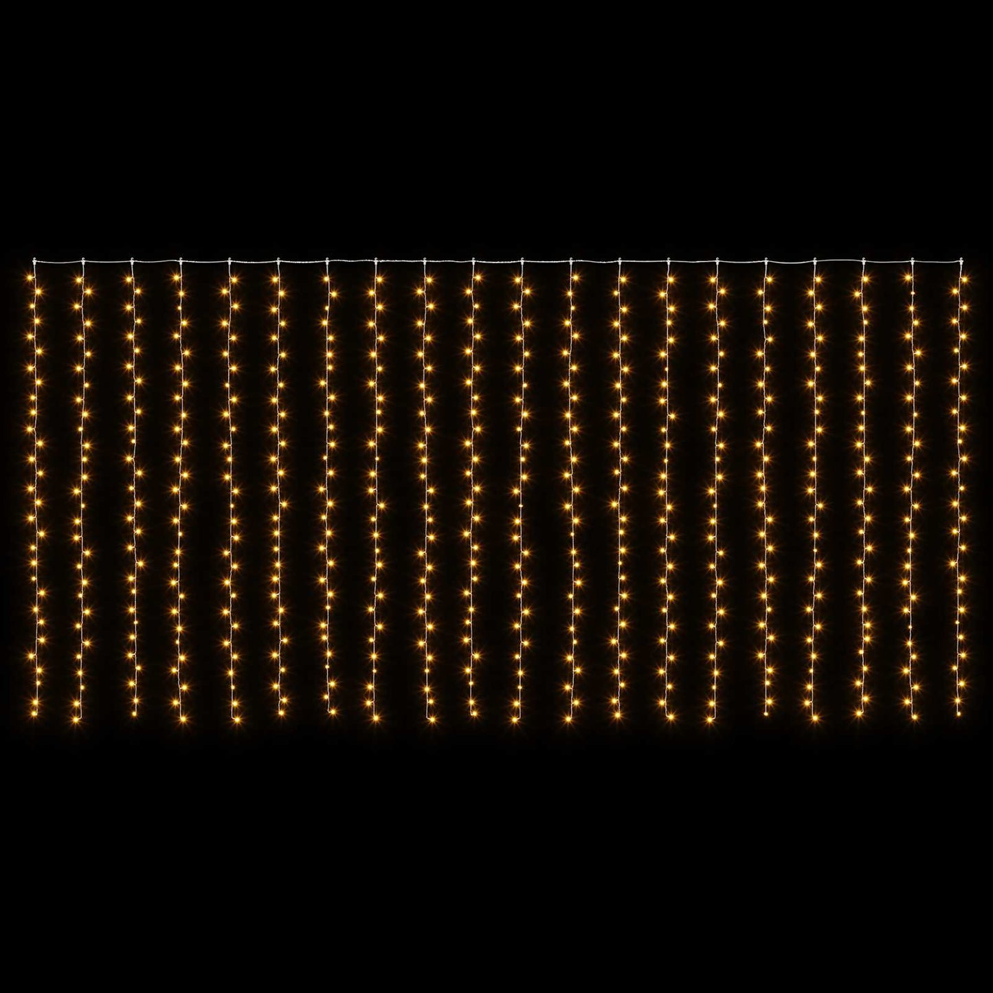 vidaXL Φωτοκουρτίνα 600 LED Θερμό λευκό 600 x 300 cm