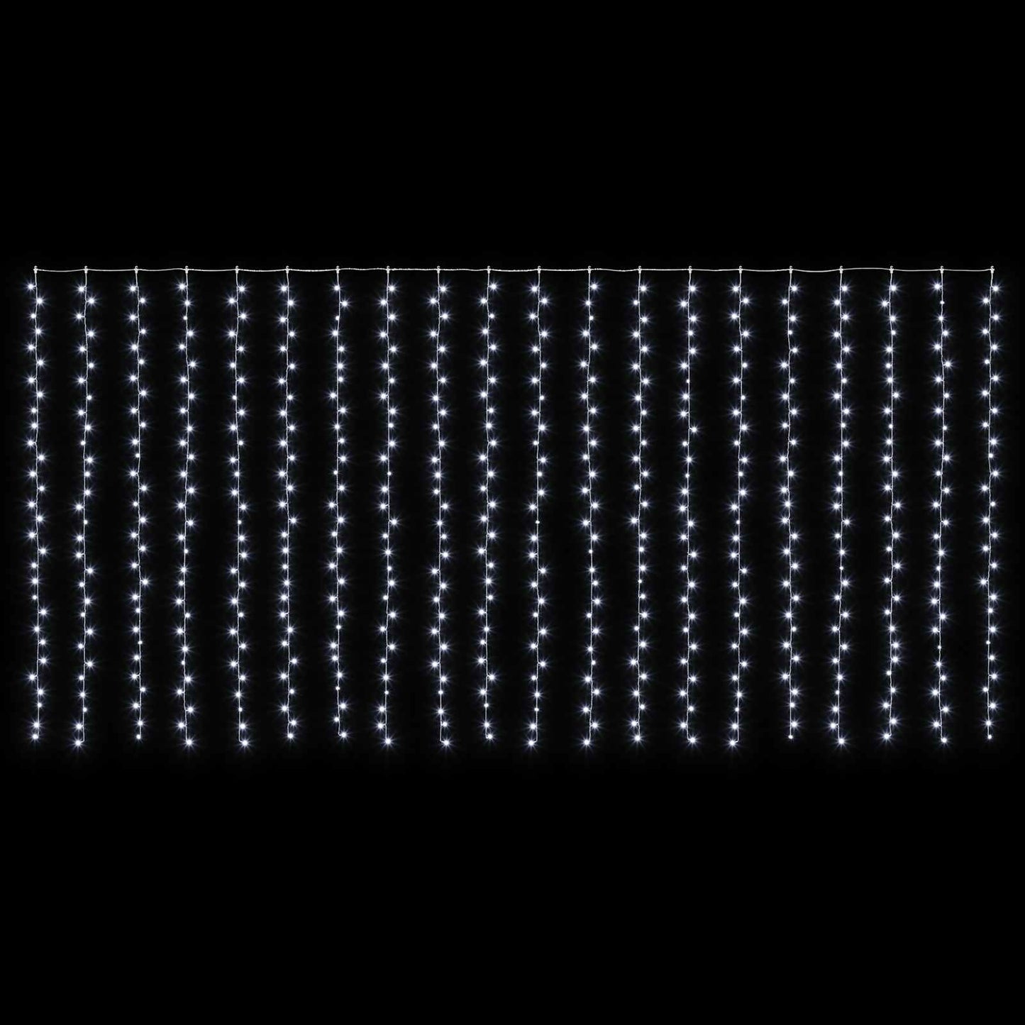 vidaXL Φωτοκουρτίνα 600 LED Ψυχρό λευκό 600 x 300 cm
