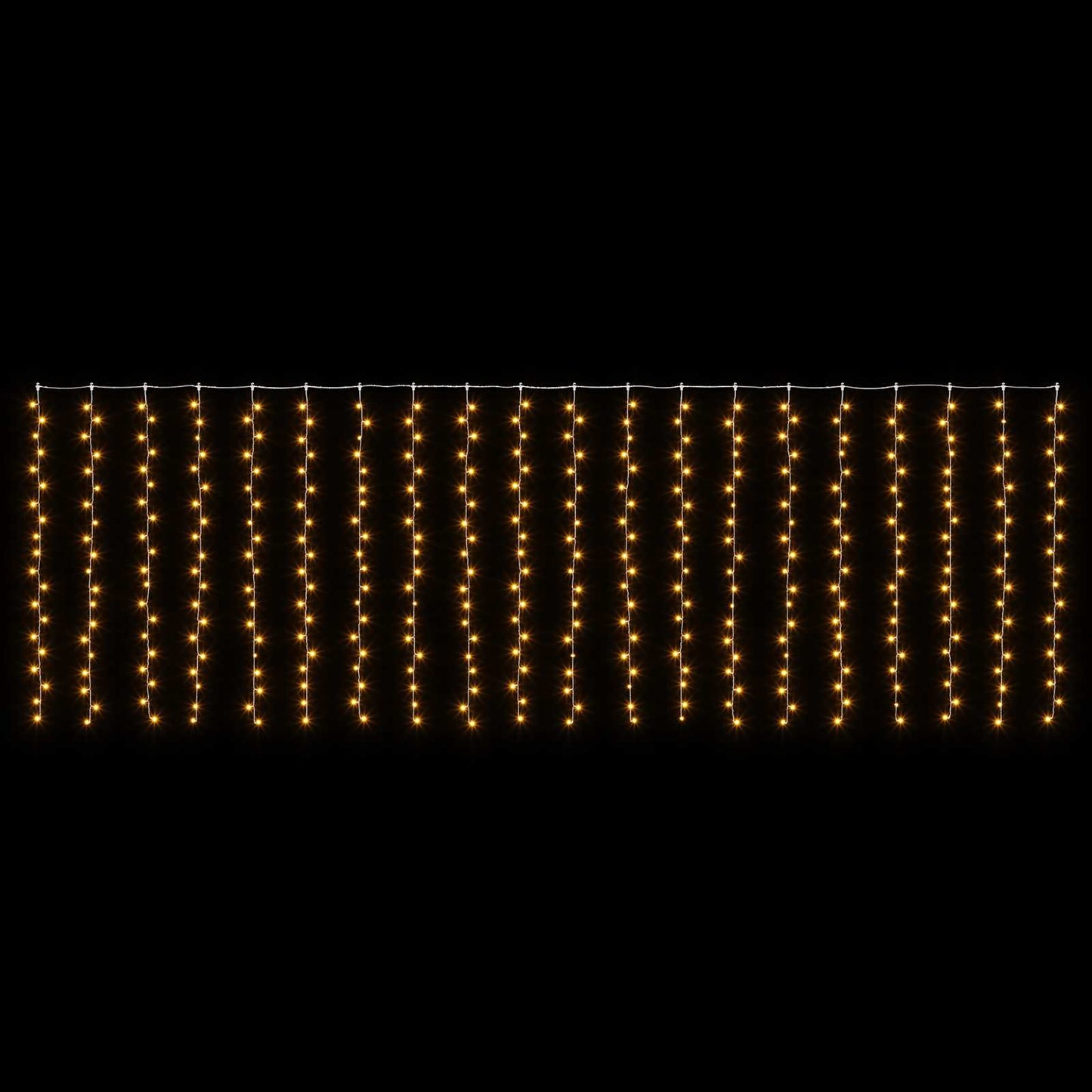 vidaXL Φωτοκουρτίνα 400 LED Θερμό λευκό 600 x 200 cm