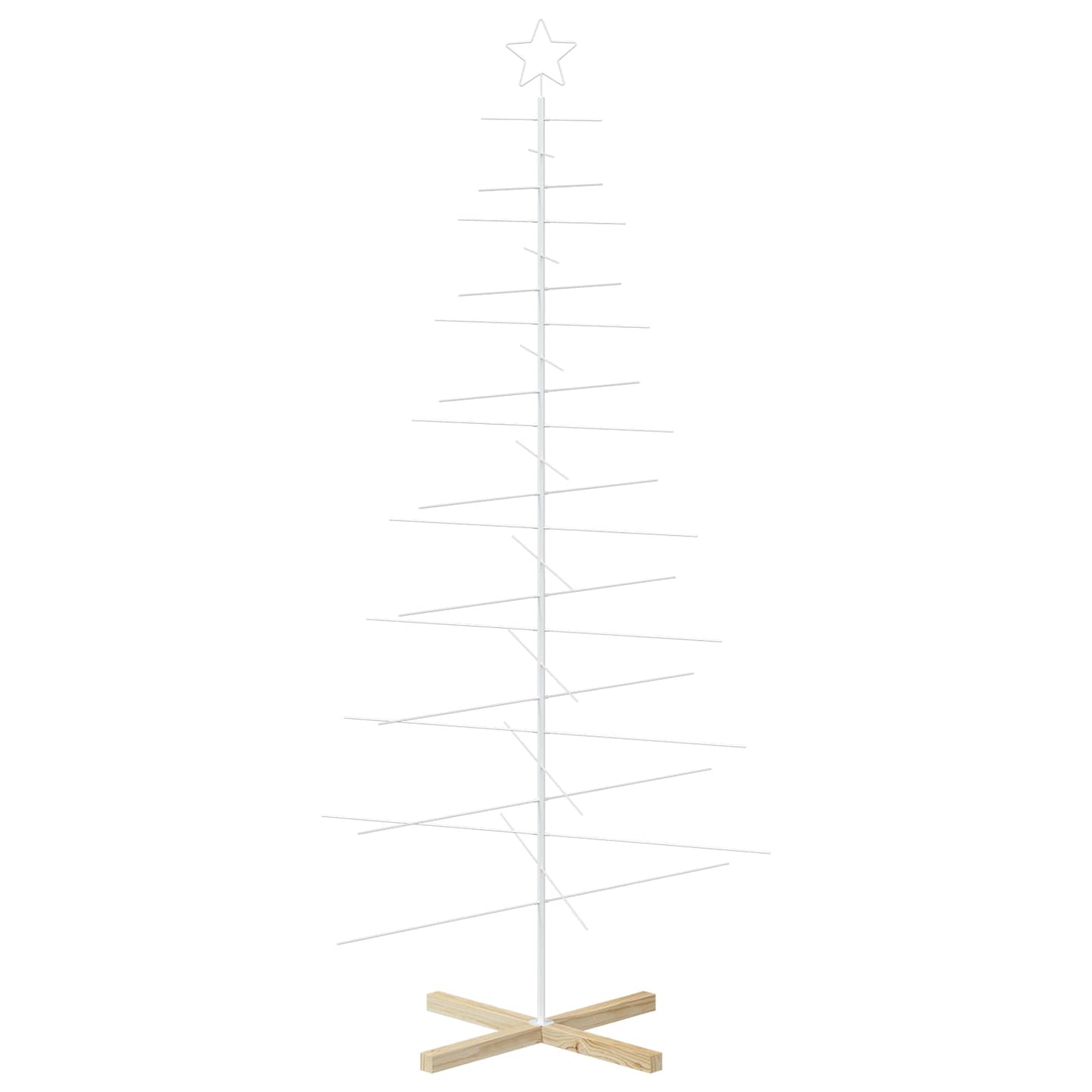 vidaXL Μεταλλικό χριστουγεννιάτικο δέντρο με βάση KUOPIO 210 εκ.