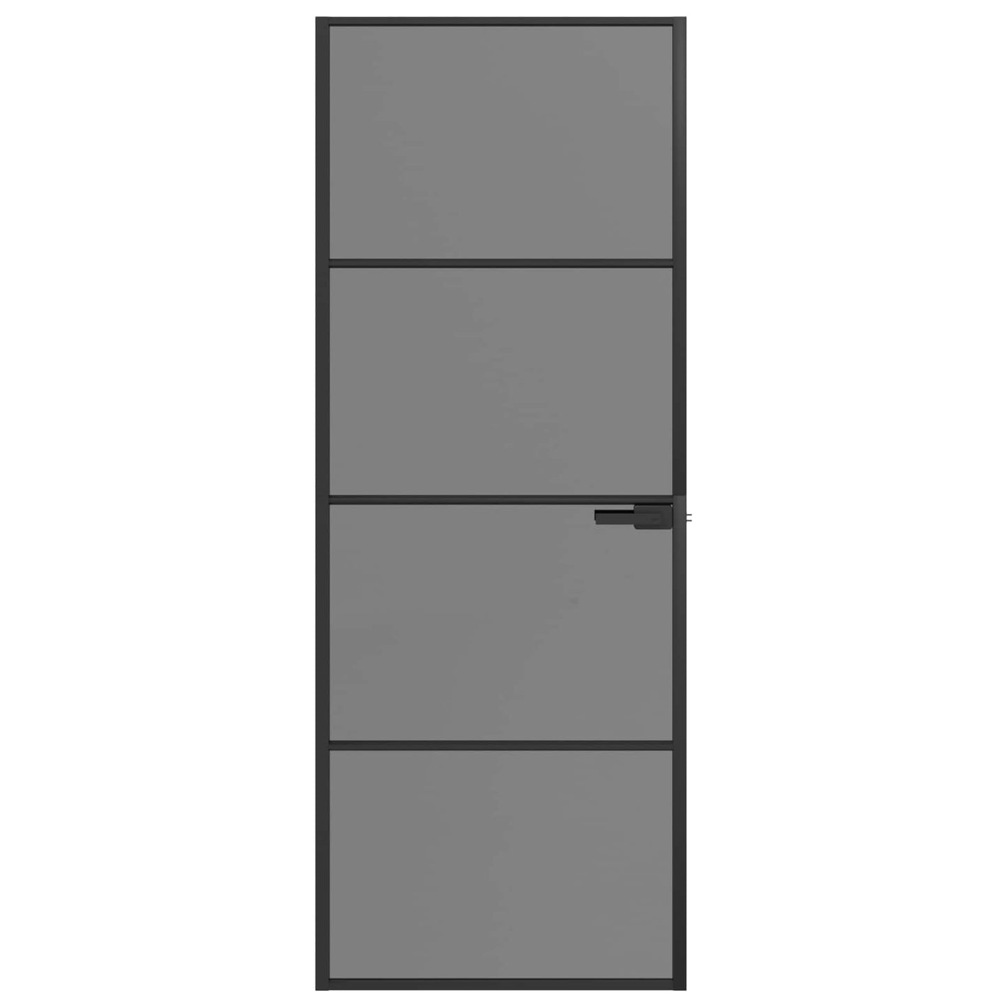 vidaXL Εσωτερική Πόρτα 76 x 201,5 cm Θρυμματισμένο Γυαλί και Αλουμίνιο