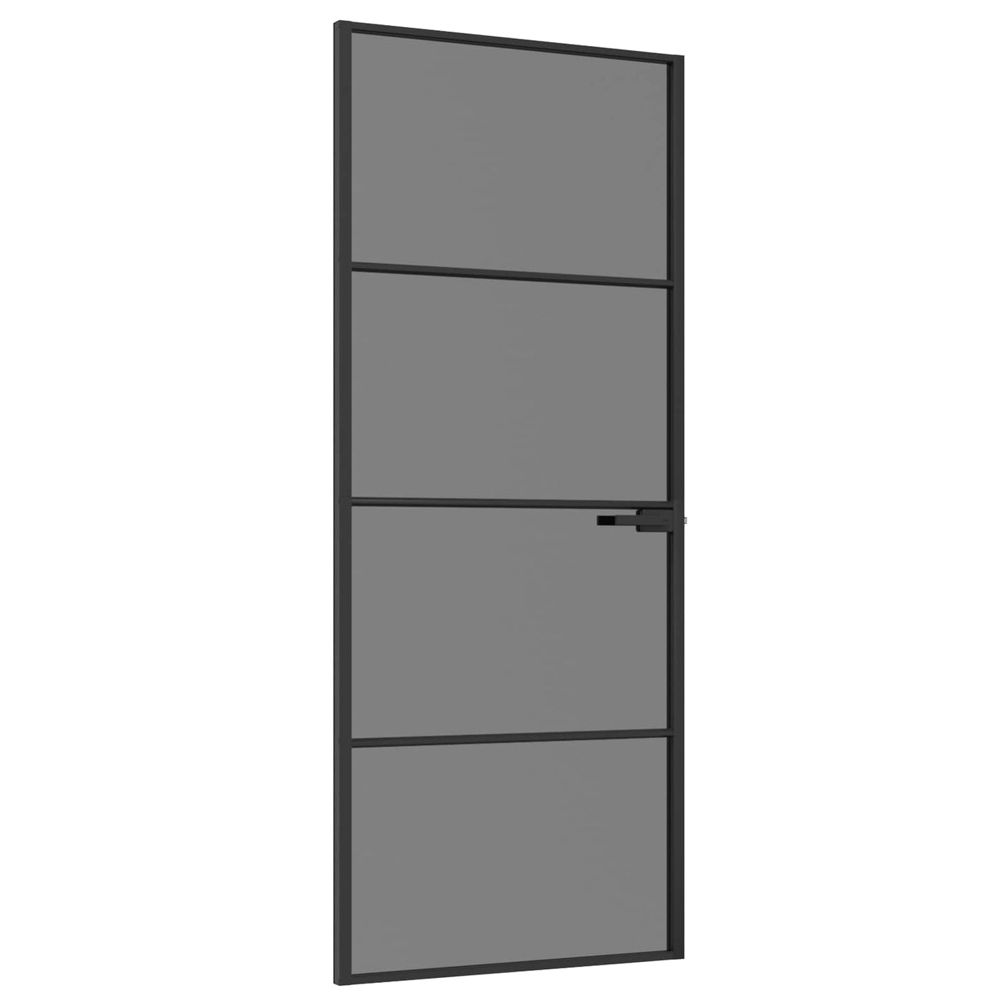 vidaXL Εσωτερική Πόρτα 83 x 201,5 cm Θρυμματισμένο Γυαλί και Αλουμίνιο