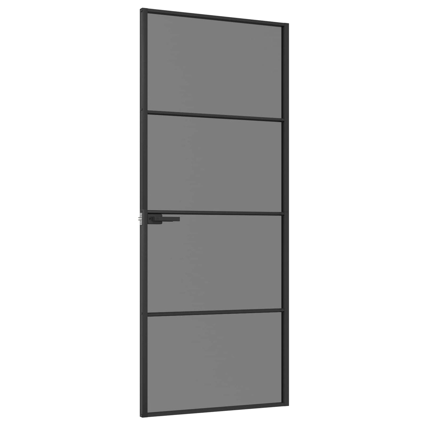vidaXL Εσωτερική Πόρτα 83 x 201,5 cm Θρυμματισμένο Γυαλί και Αλουμίνιο