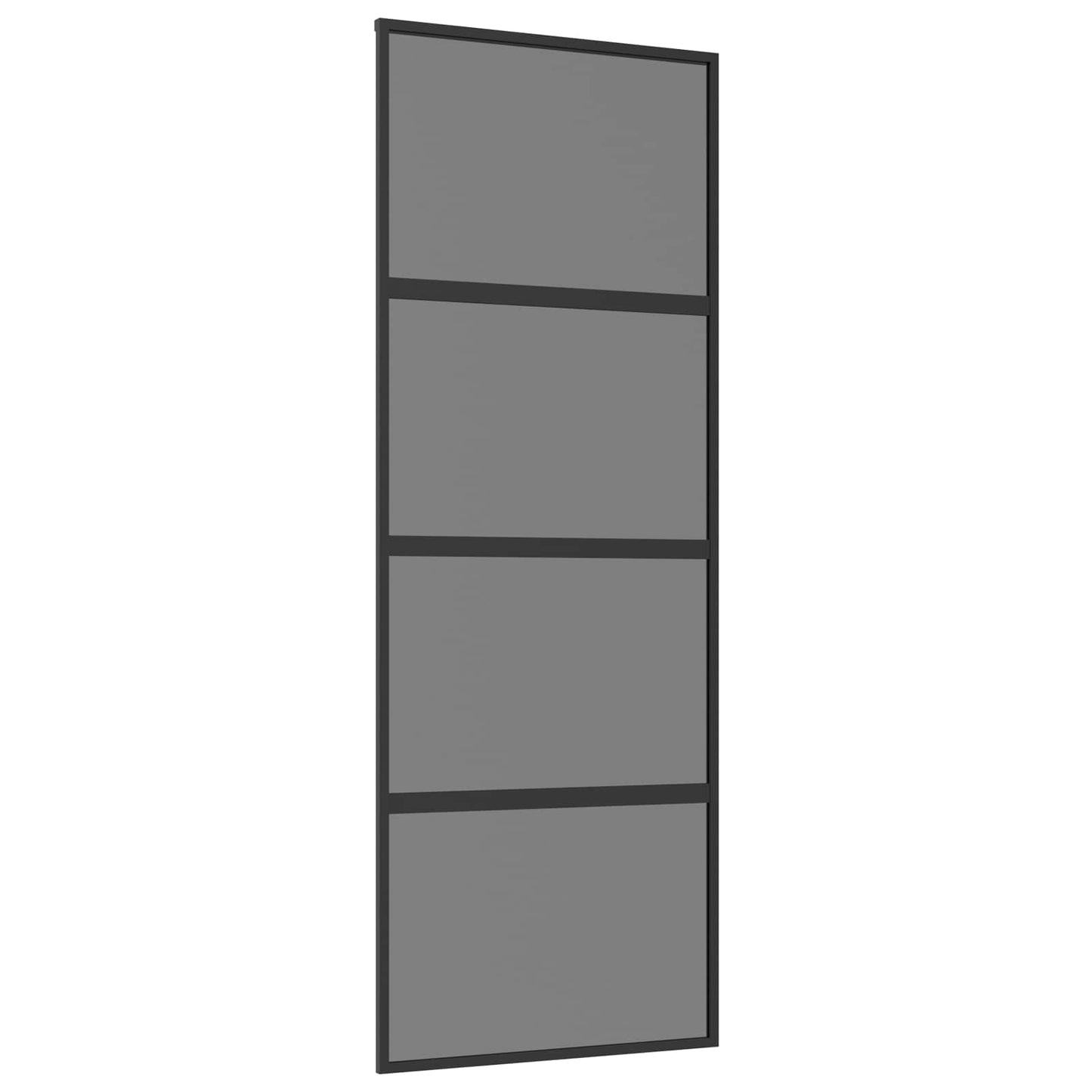 vidaXL Συρόμενη Πόρτα 76 x 205 cm Θρυμματισμένο Γυαλί και Αλουμίνιο