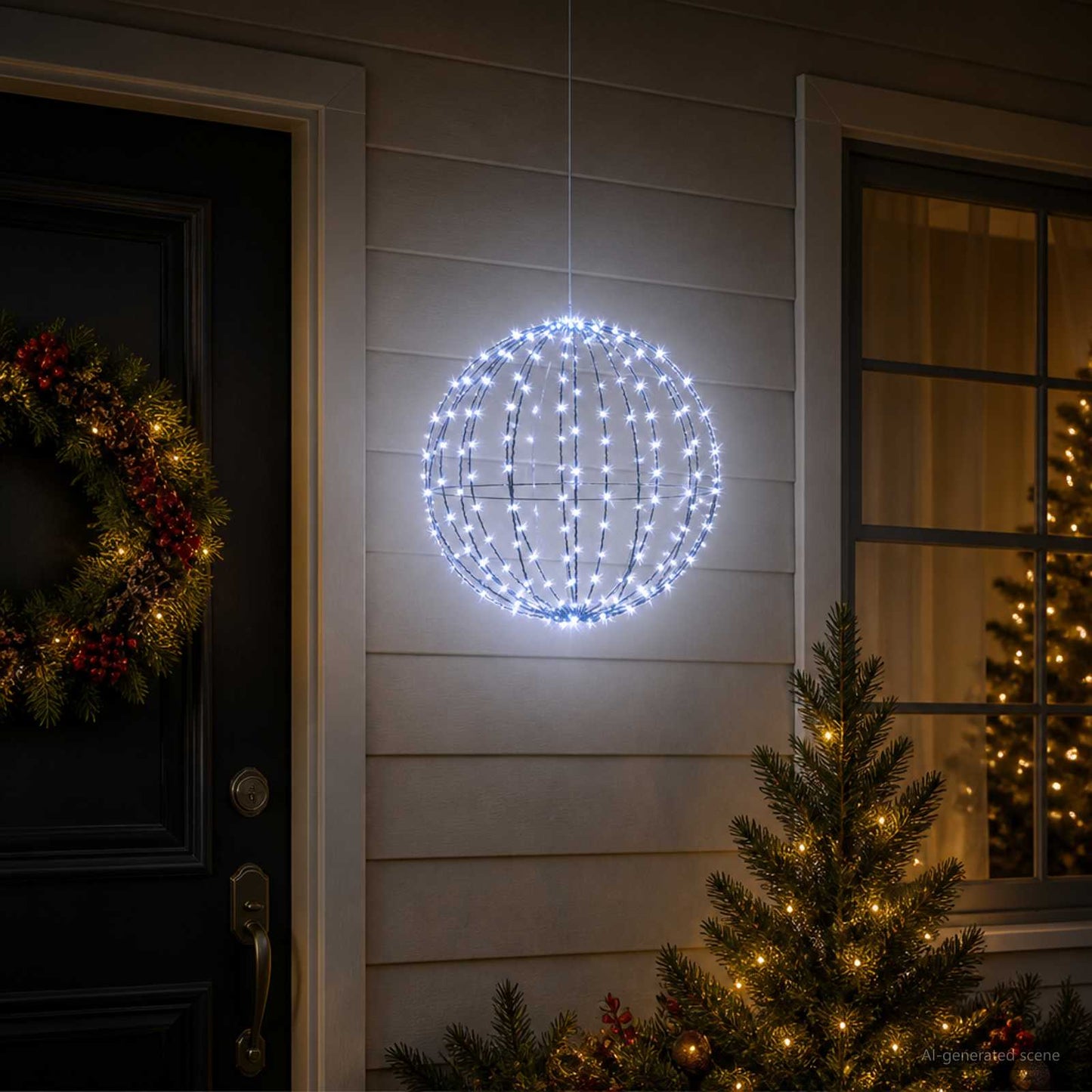 vidaXL Χριστουγεννιάτικη Φινάλε Φωτιστικό 96 LED Μπλε