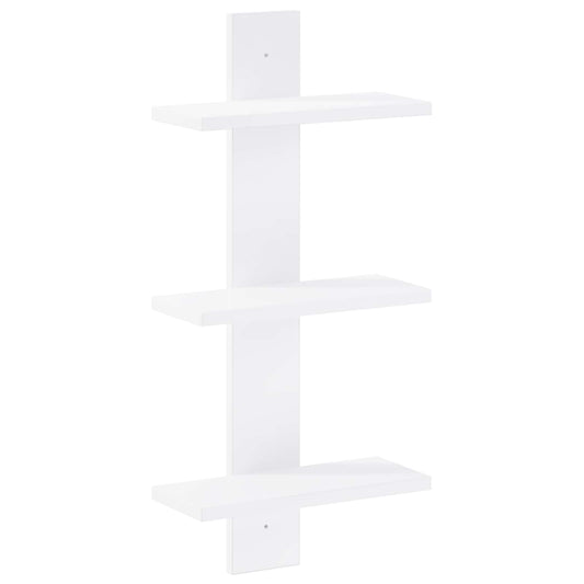 vidaXL Ράφι Τοίχου Λευκό 30 x 13.5 x 64.5 cm Επεξεργασμένο Ξύλο