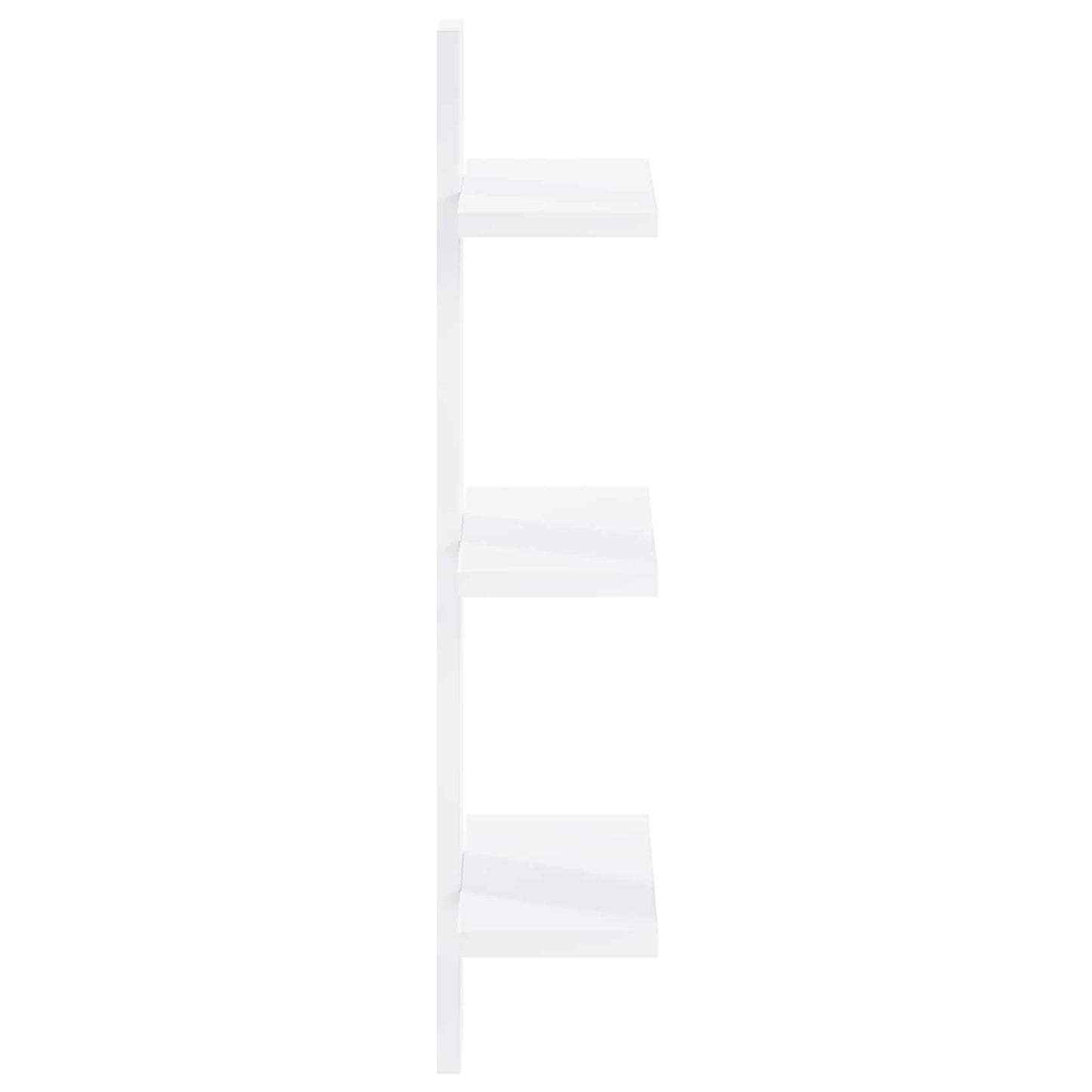 vidaXL Ράφι Τοίχου Λευκό 30 x 13.5 x 64.5 cm Επεξεργασμένο Ξύλο