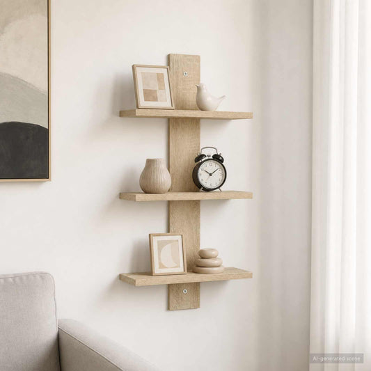 vidaXL Ράφι Τοίχου Sonoma Δρυς 30 x 13.5 x 64.5 cm Επεξεργασμένο Ξύλο