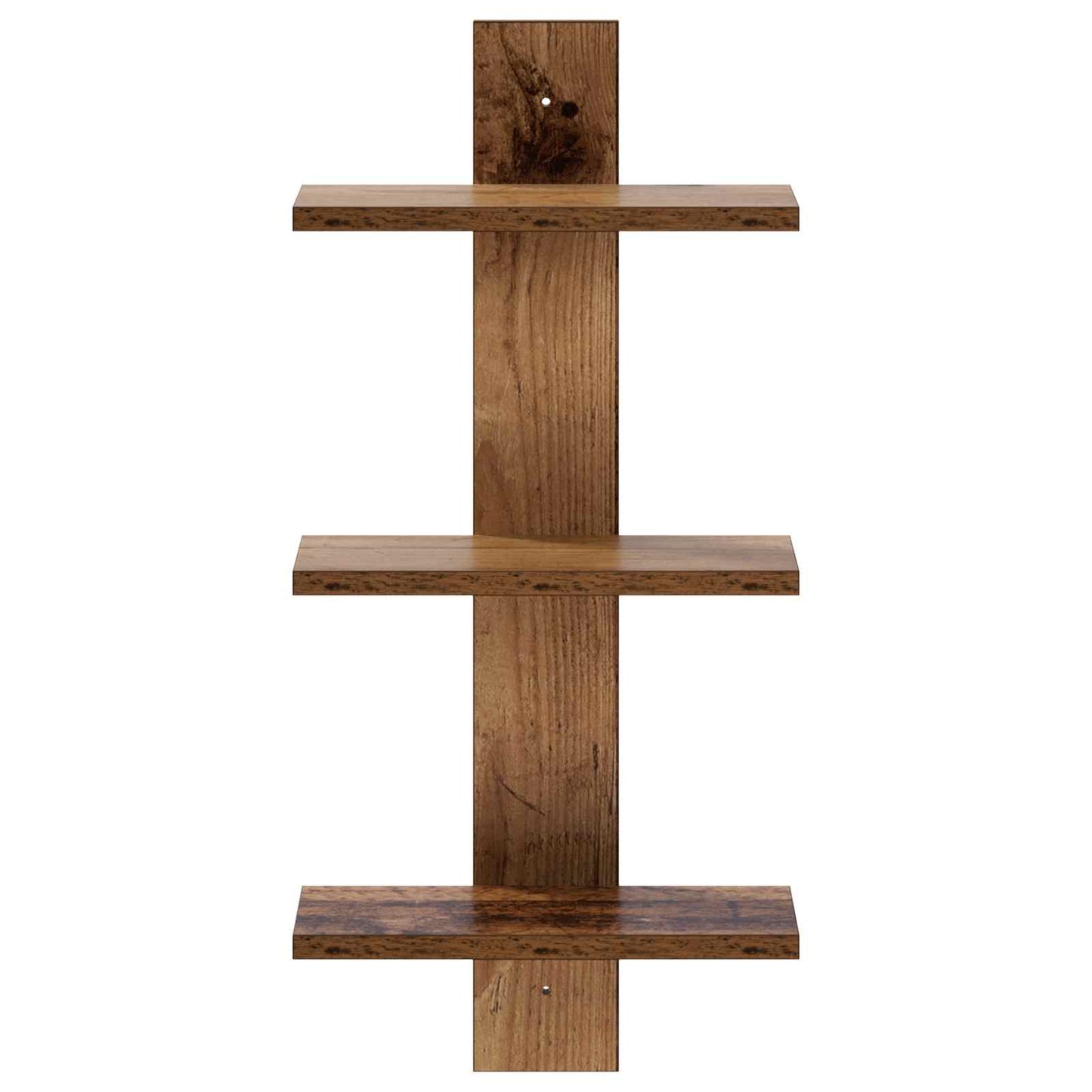 vidaXL Ράφι Τοίχου Παλαιωμένο ξύλο 30 x 13.5 x 64.5 cm