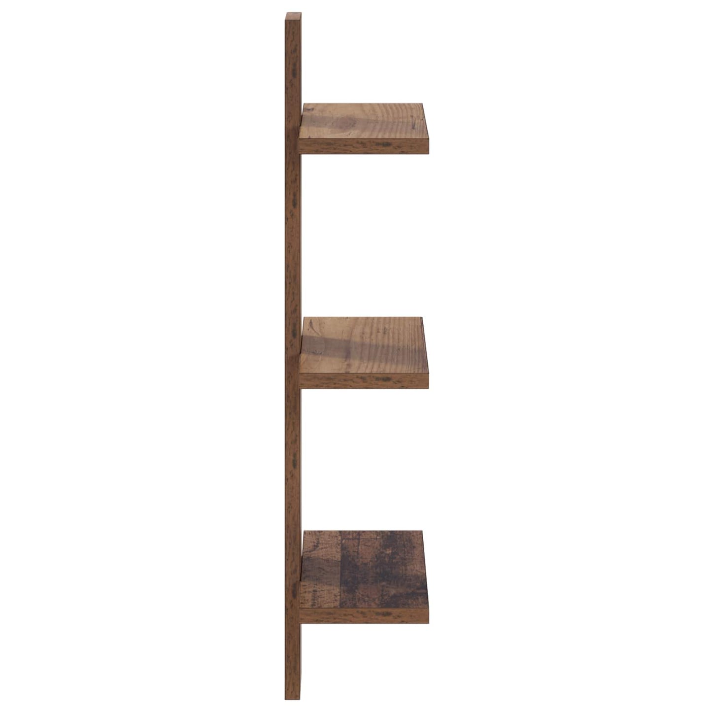 vidaXL Ράφι Τοίχου Παλαιωμένο ξύλο 30 x 13.5 x 64.5 cm
