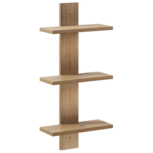 vidaXL Ράφι Τοίχου Artisan Δρυς 30 x 13.5 x 64.5 cm Επεξεργασμένο Ξύλο