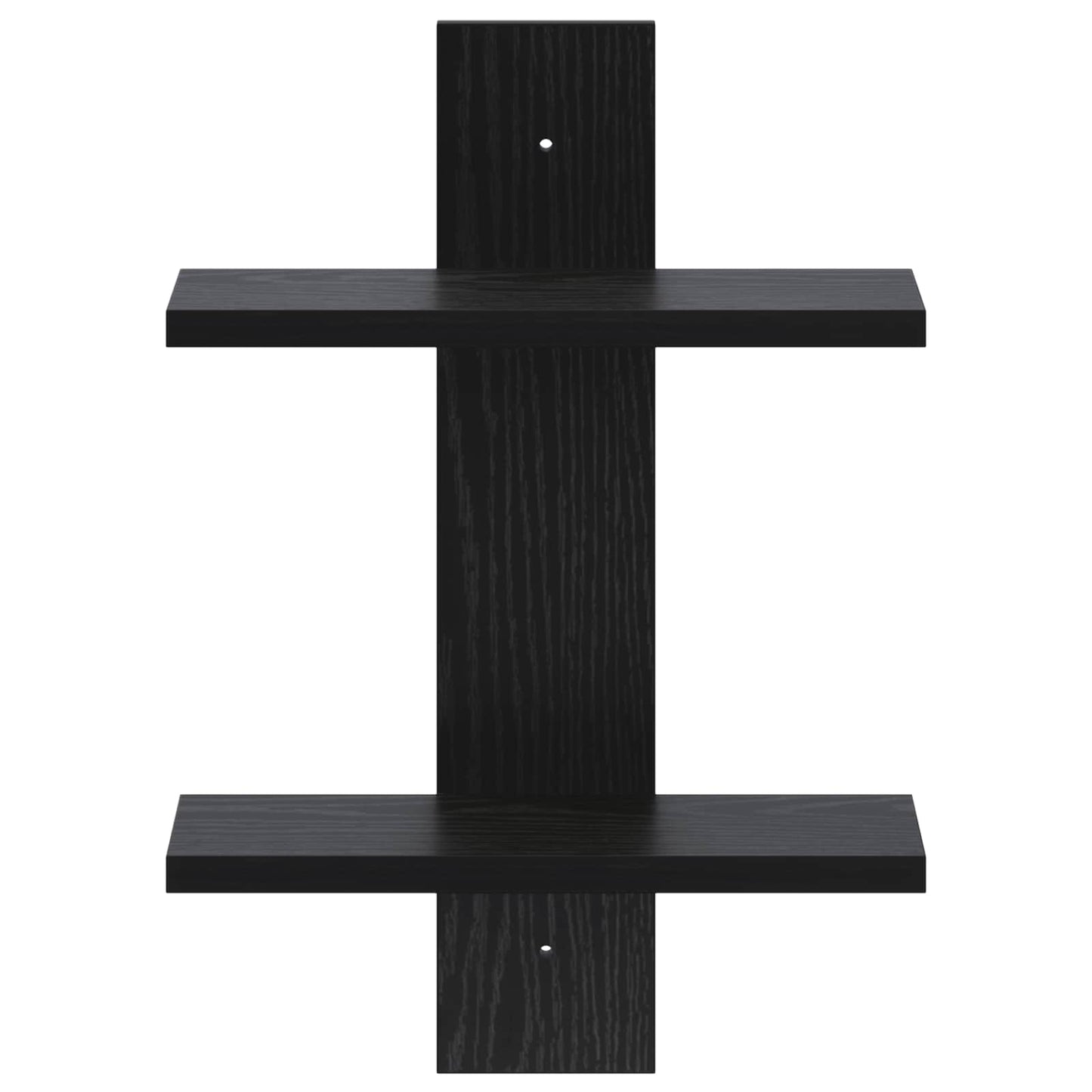 vidaXL Ράφι Τοίχου Μαύρη Δρυς 30 x 13.5 x 43 cm Επεξεργασμένο Ξύλο
