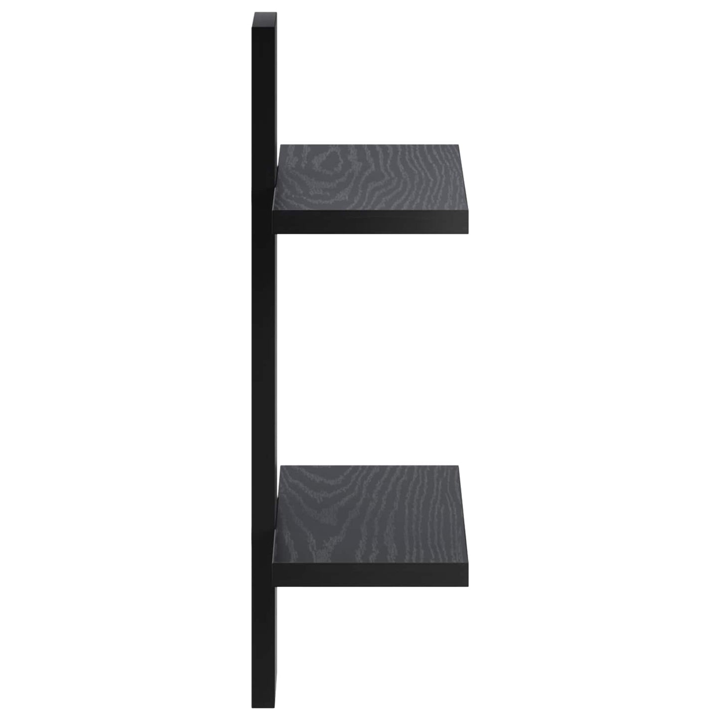 vidaXL Ράφι Τοίχου Μαύρη Δρυς 30 x 13.5 x 43 cm Επεξεργασμένο Ξύλο