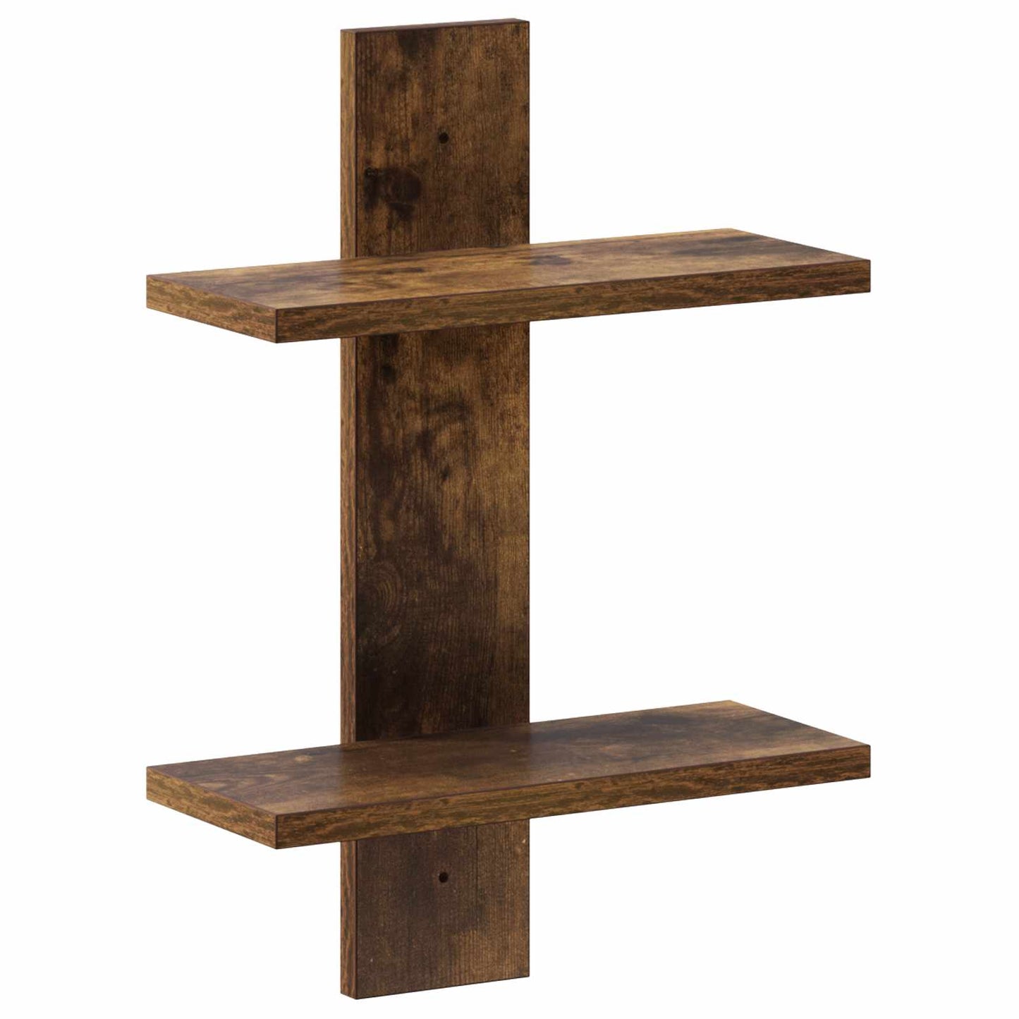 vidaXL Ράφι Τοίχου Καπνισμένο Ξύλο Δρυός 30 x 13.5 x 43 cm